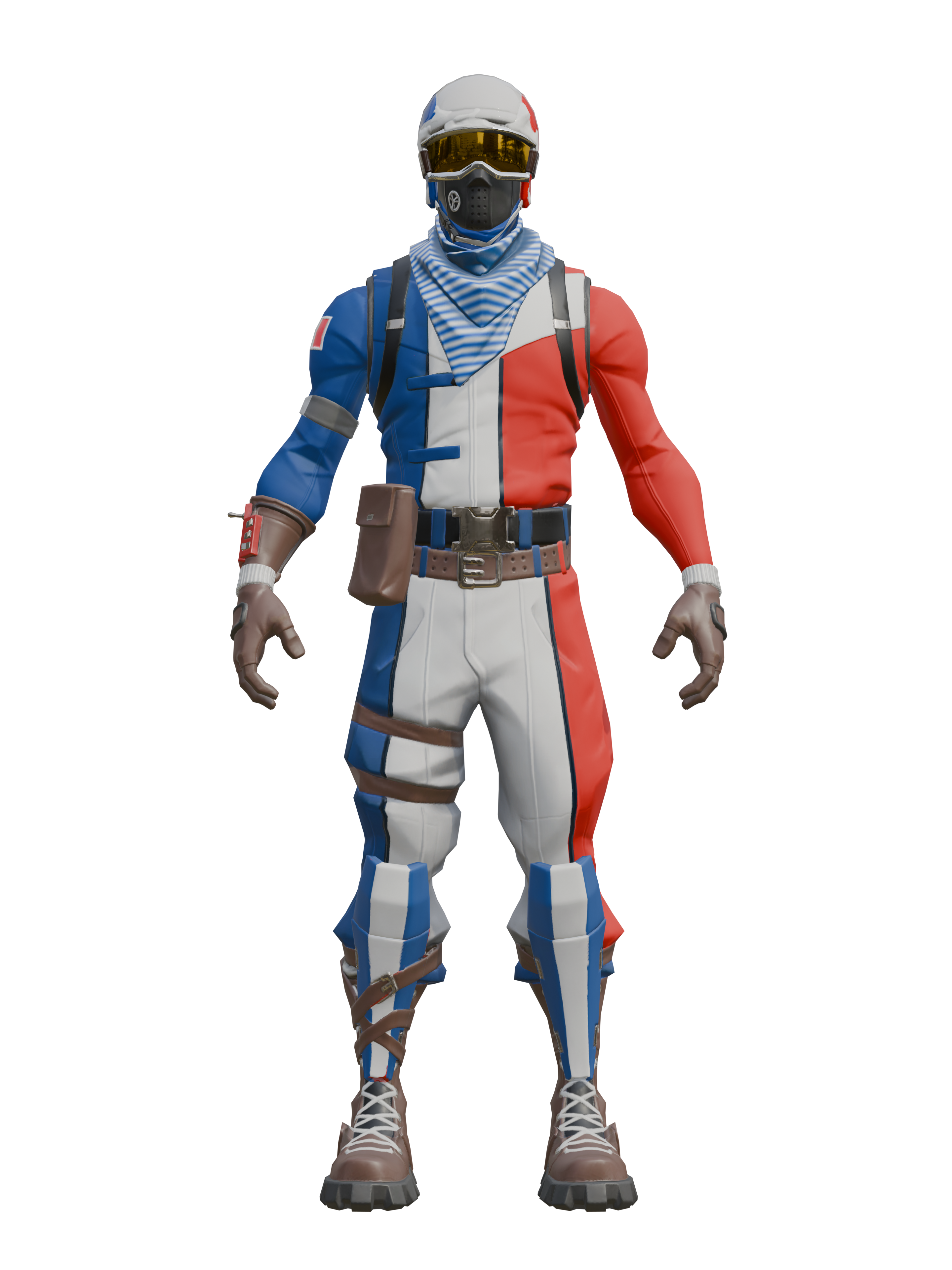 Skiprofi FR, transparenter 4K-Render