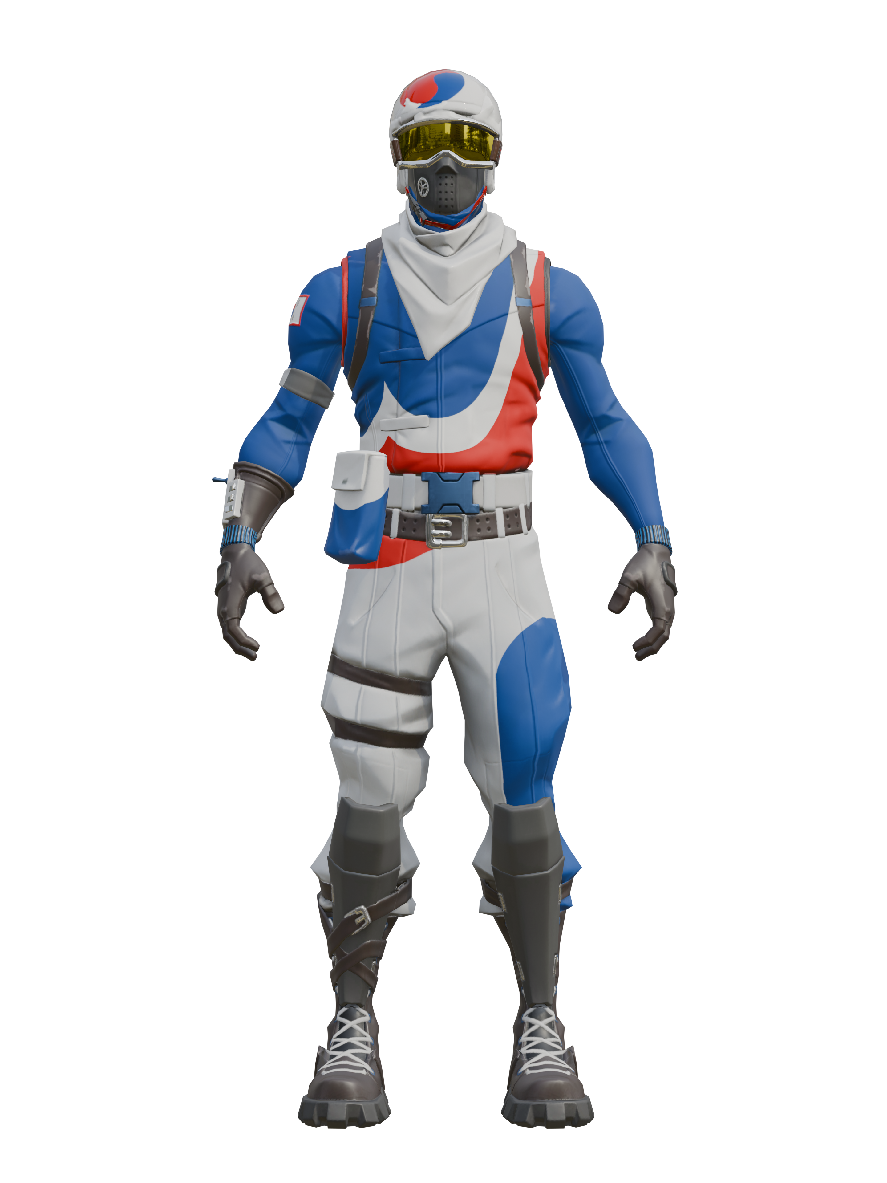 Skiprofi KR, transparenter 4K-Render