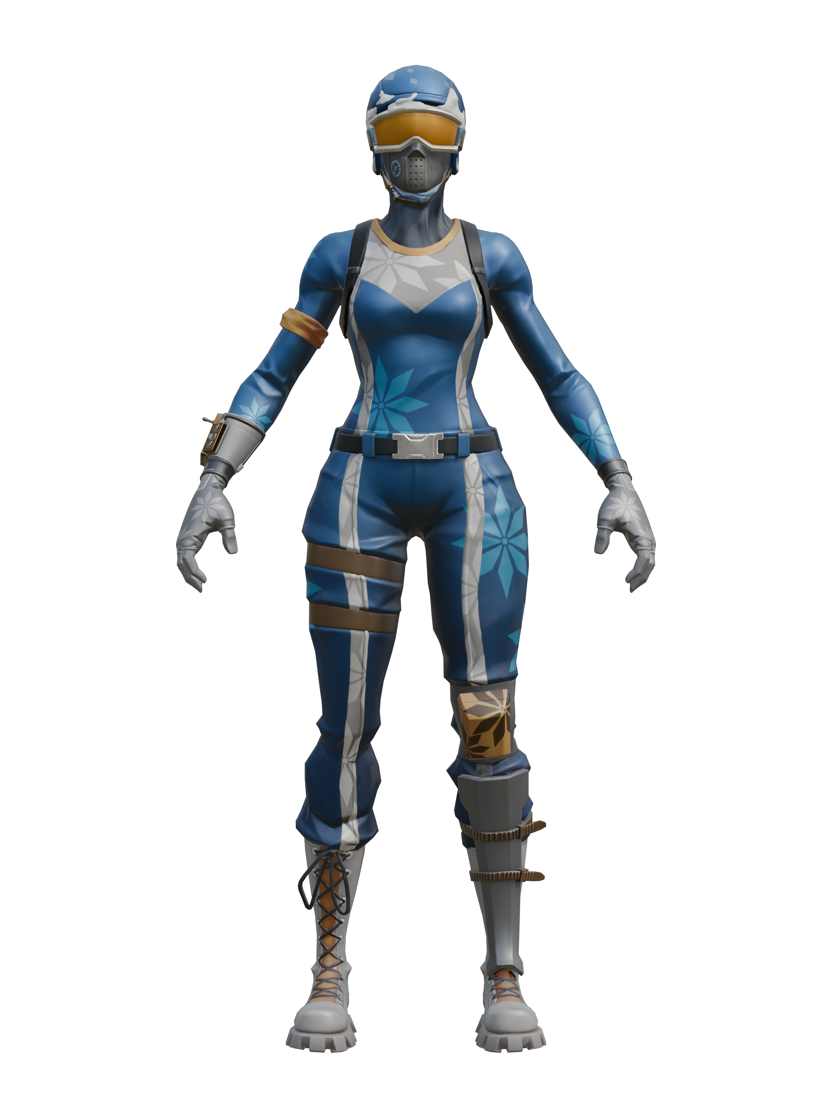 Pistenchampion, transparenter 4K-Render