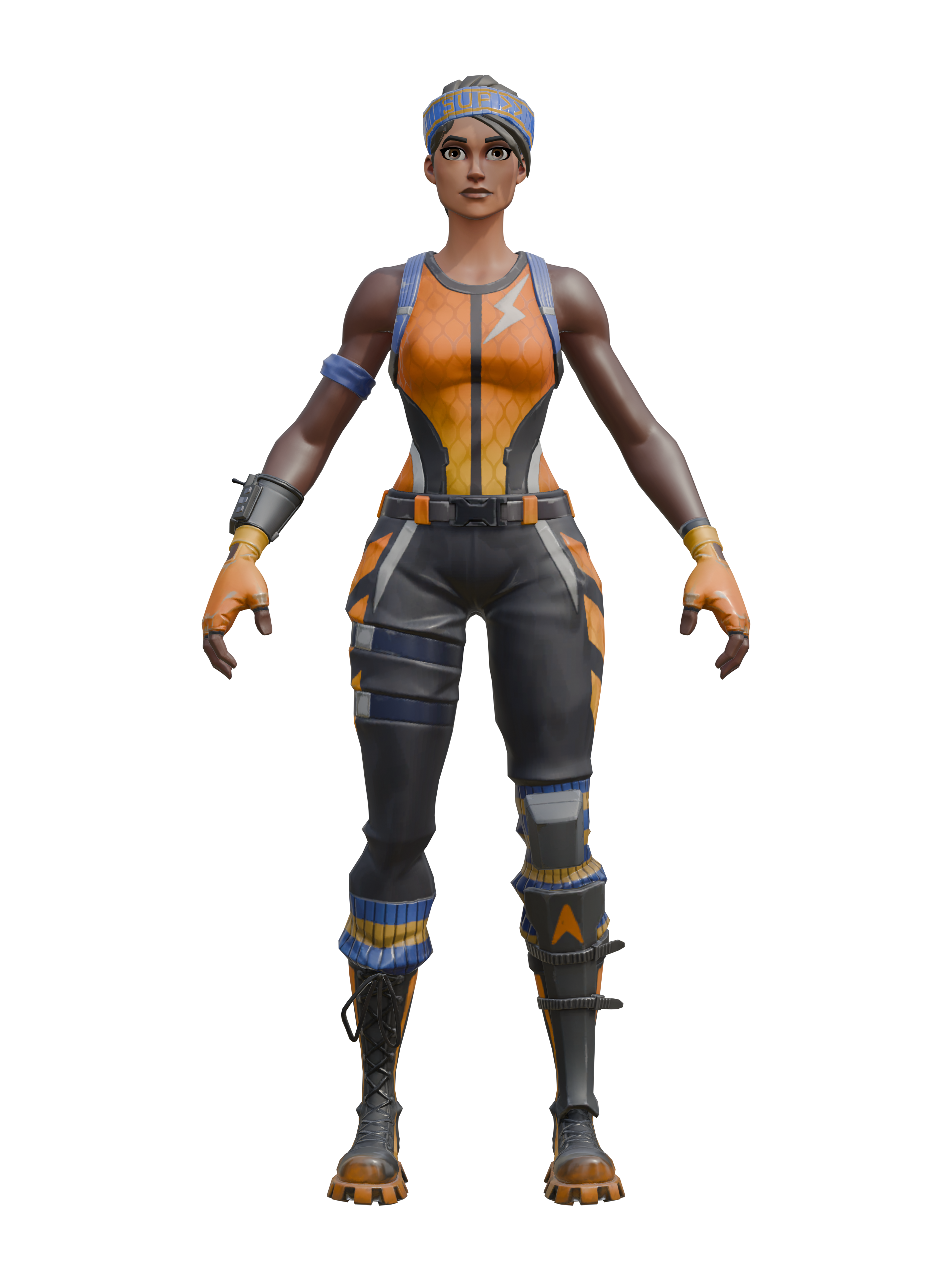 Cegadora, render 4K transparente