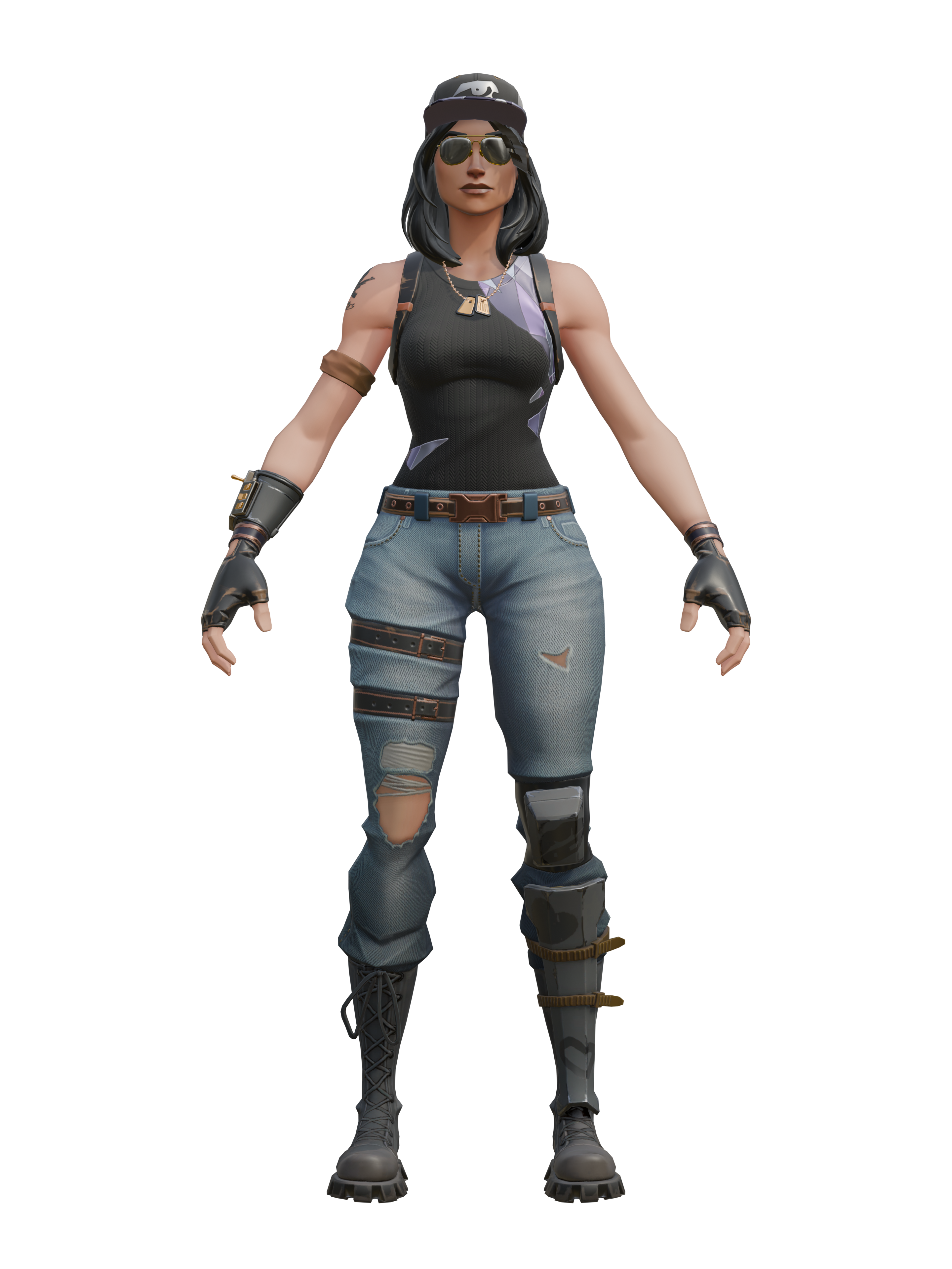 Fortuna, render 4K transparente