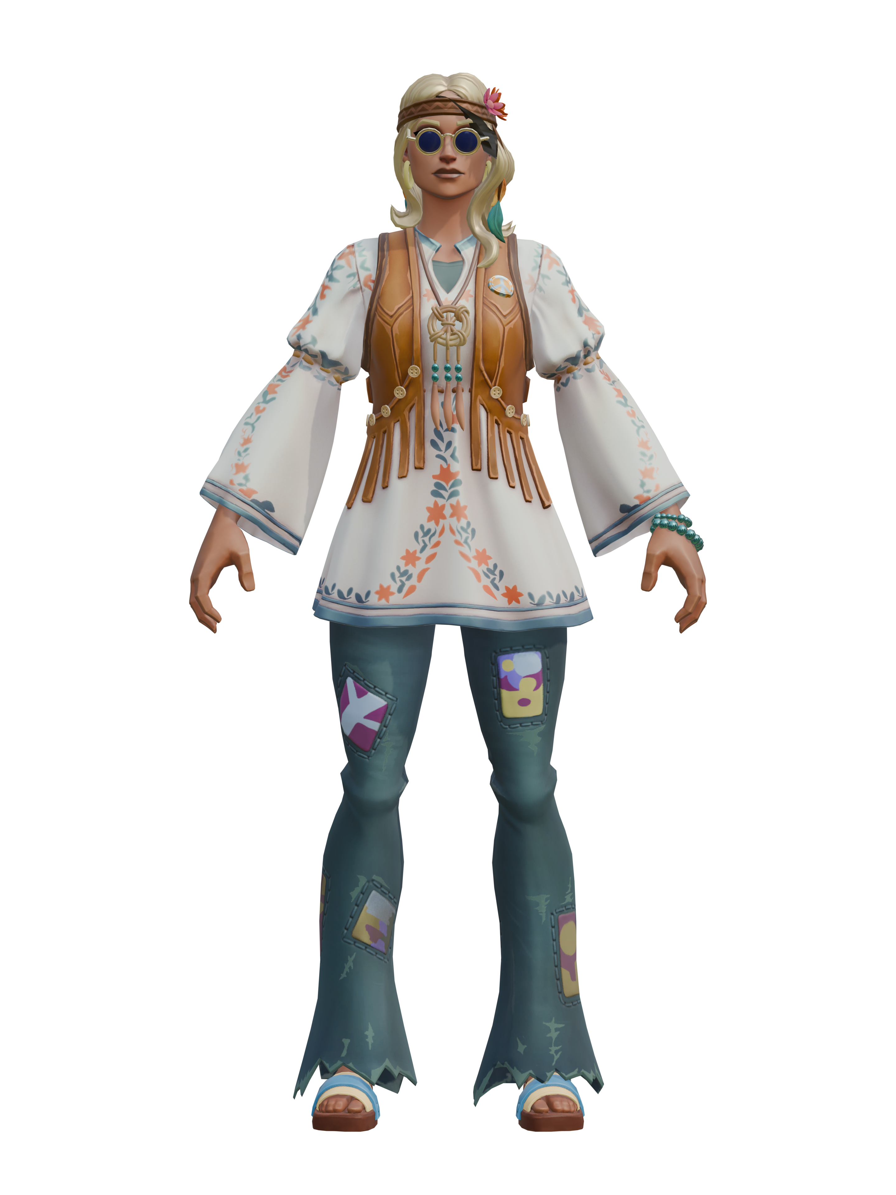 Garota Papo Firme, render 4K transparente
