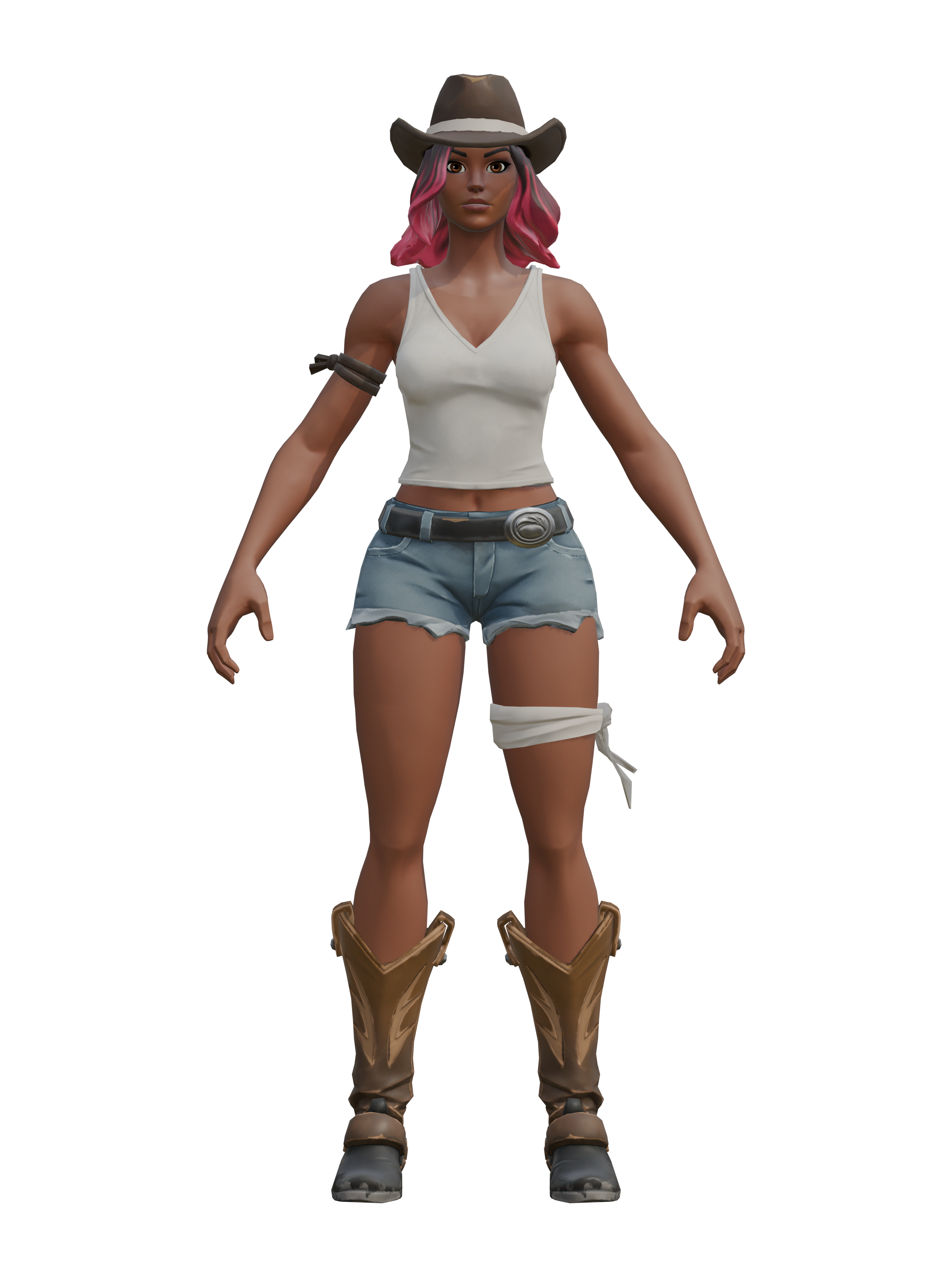 Calamity, transparenter 4K-Render