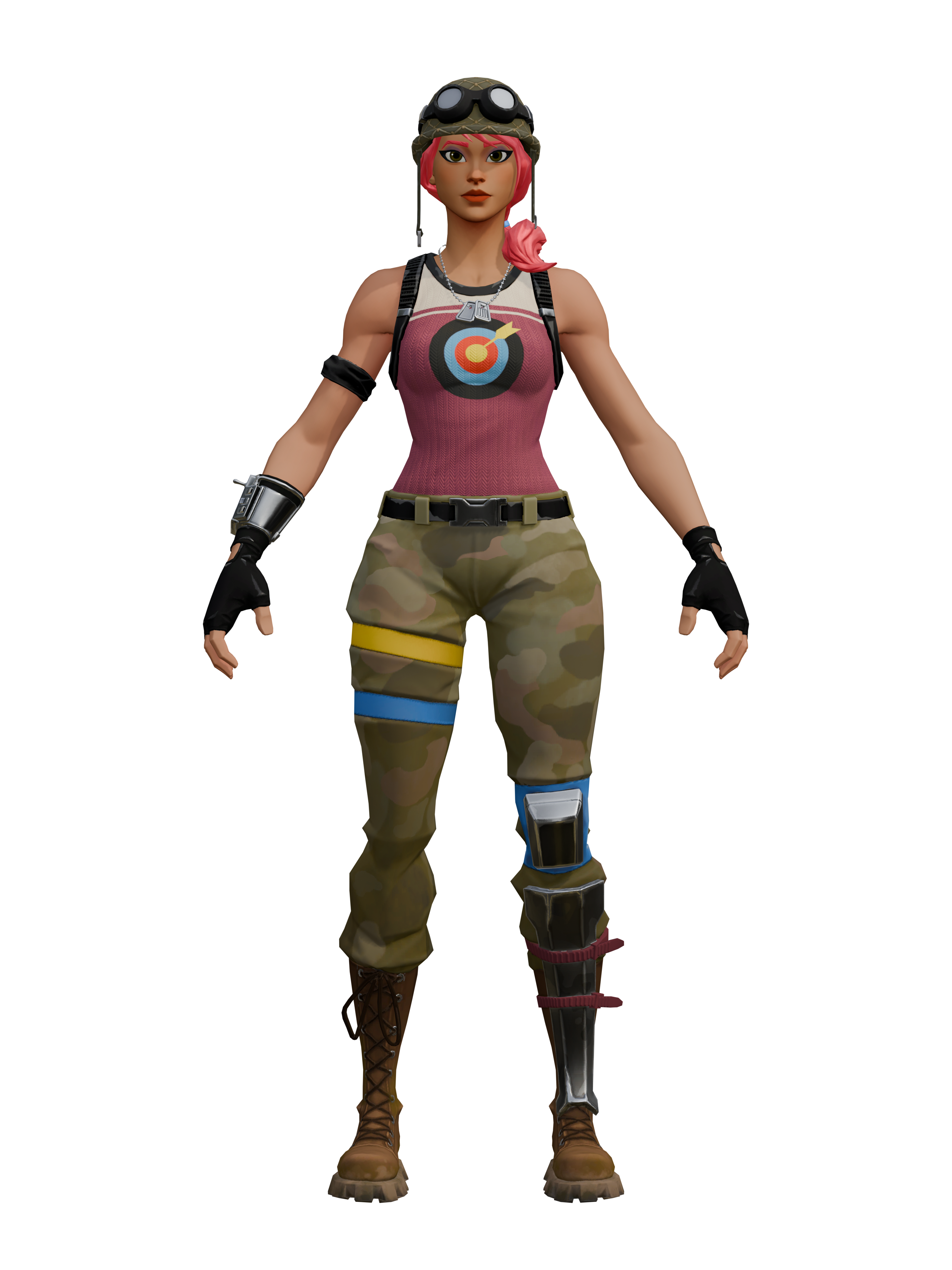 Diana, render 4K transparente