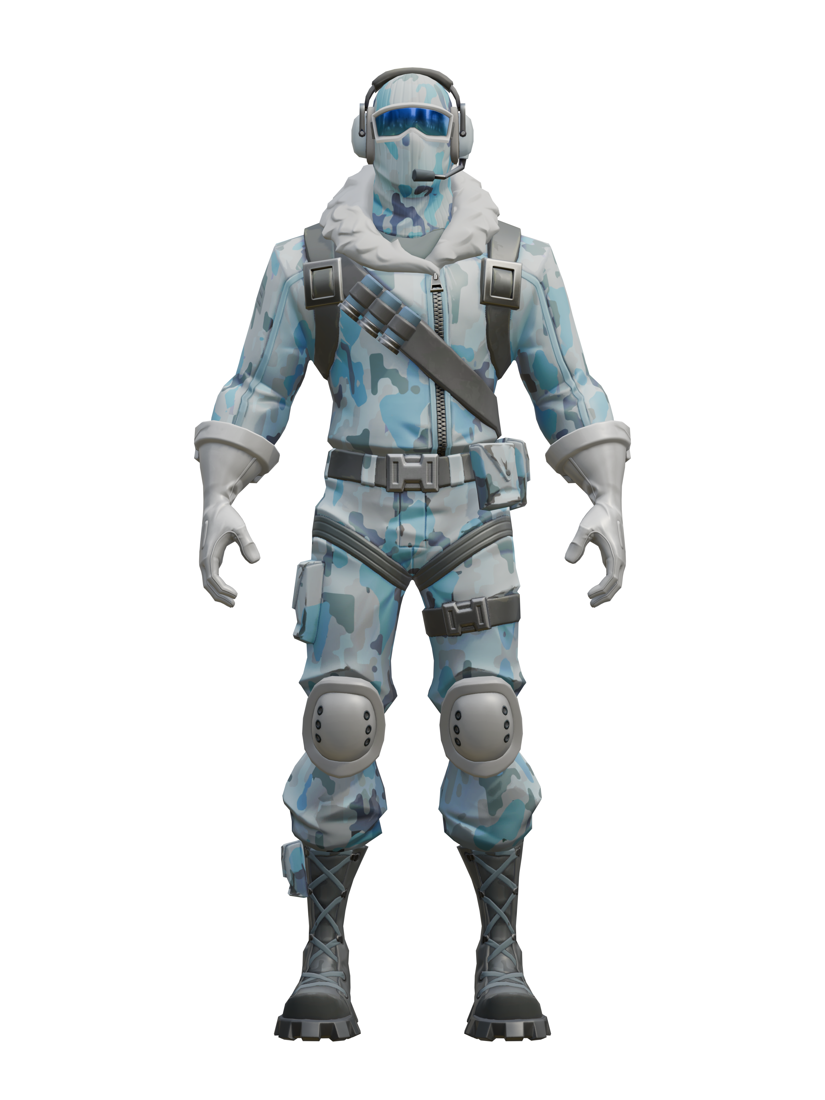Eisbiss, transparenter 4K-Render