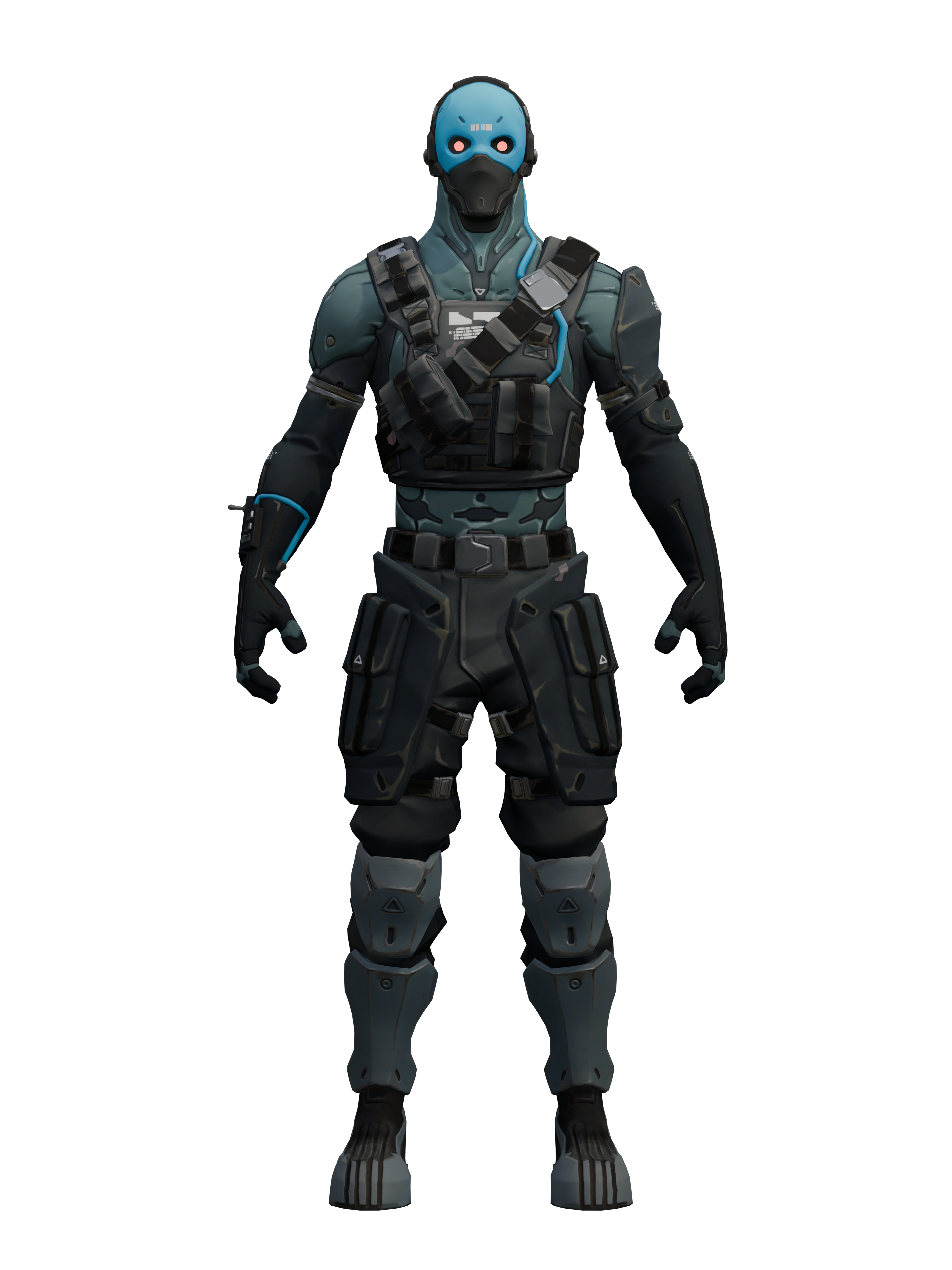 Cobalto, render 4K transparente