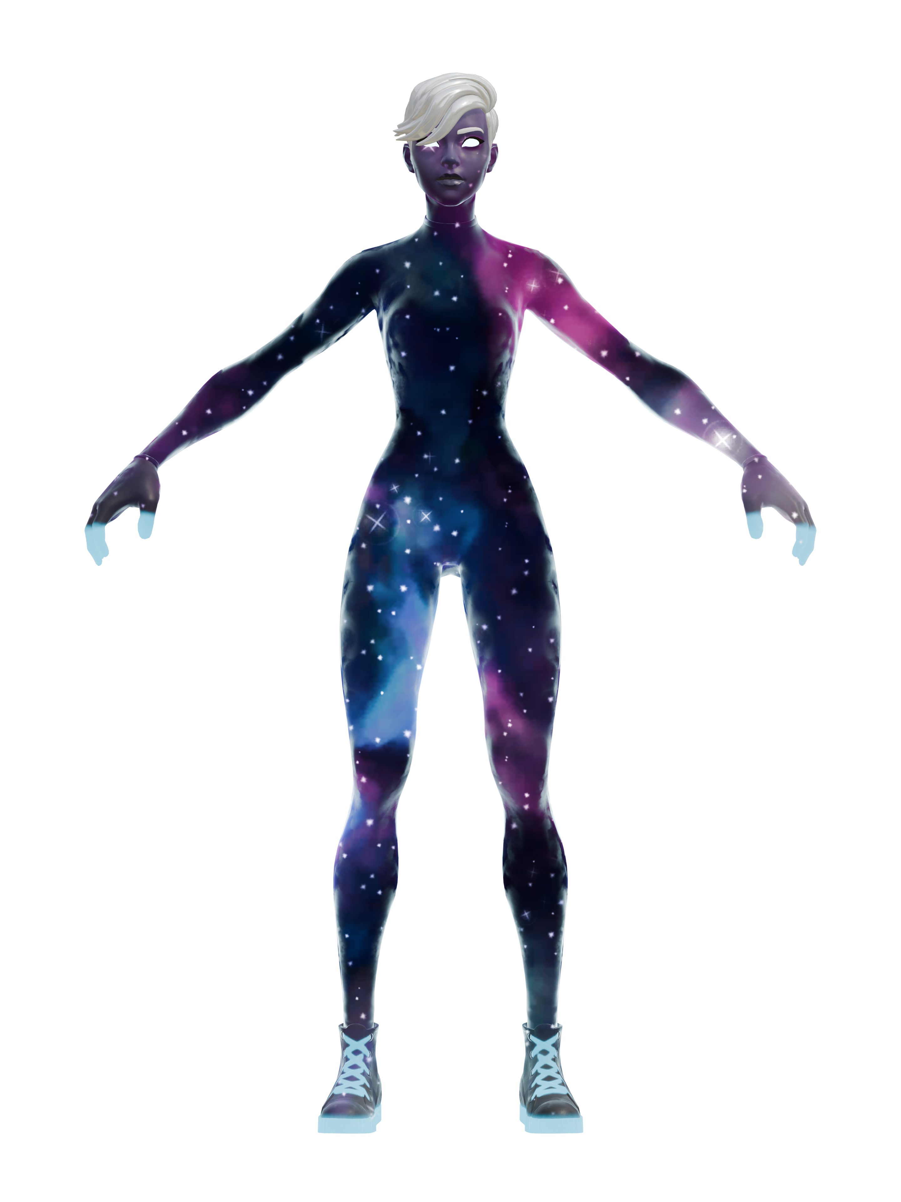 Galaxy-Späherin, transparenter 4K-Render