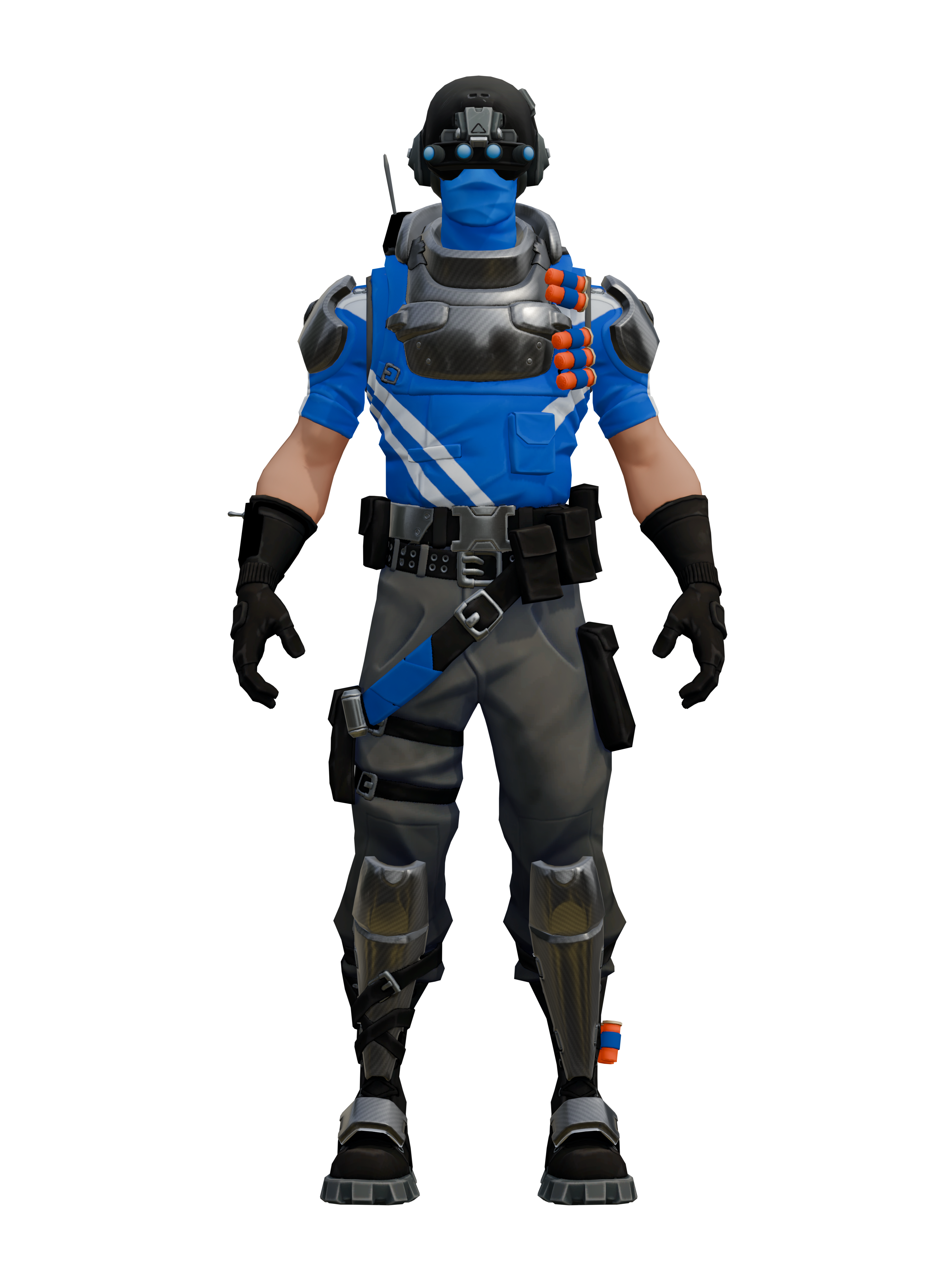 Kohlefaserkommando, transparenter 4K-Render