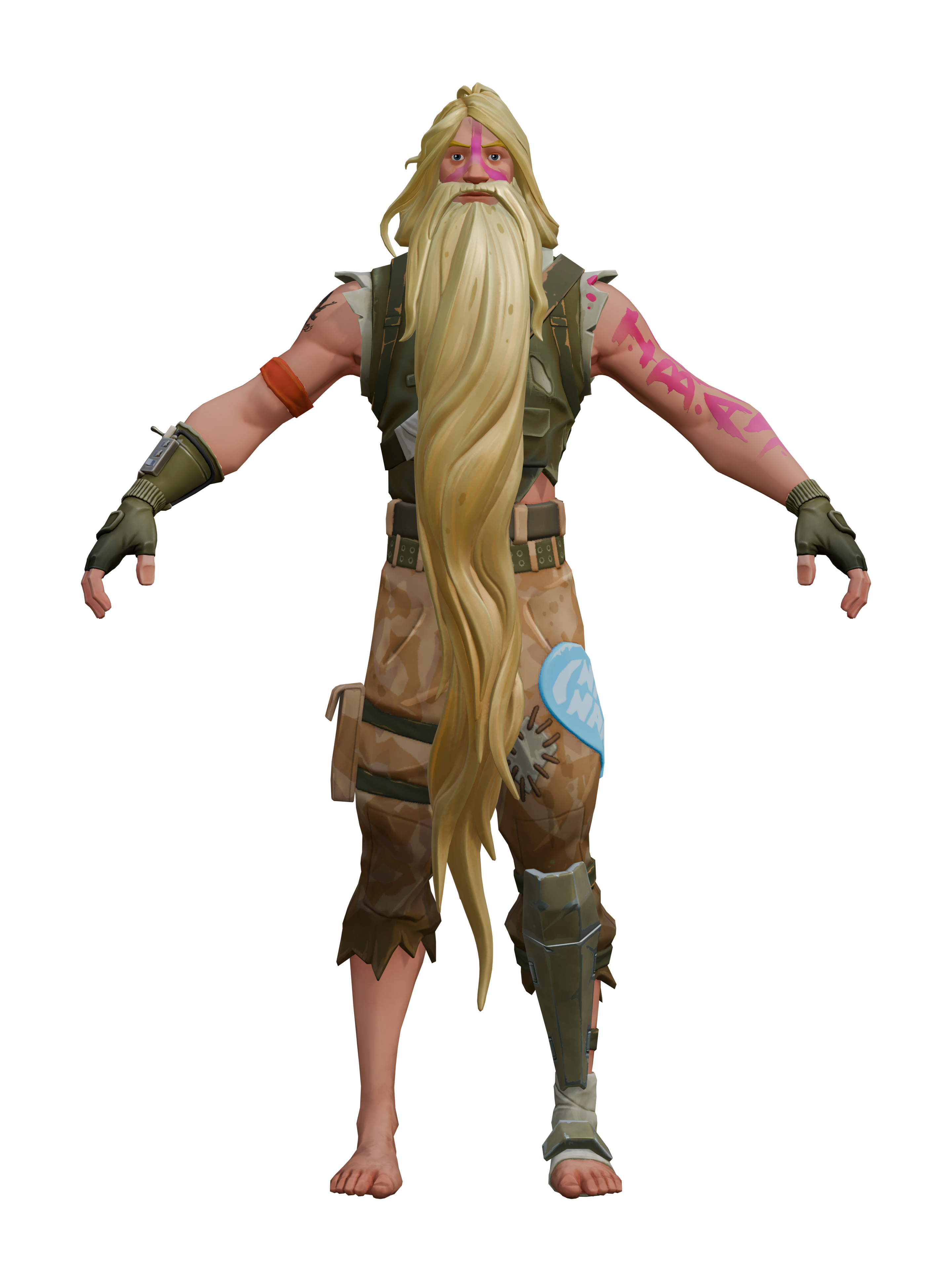 Jonesy del búnker, render 4K transparente
