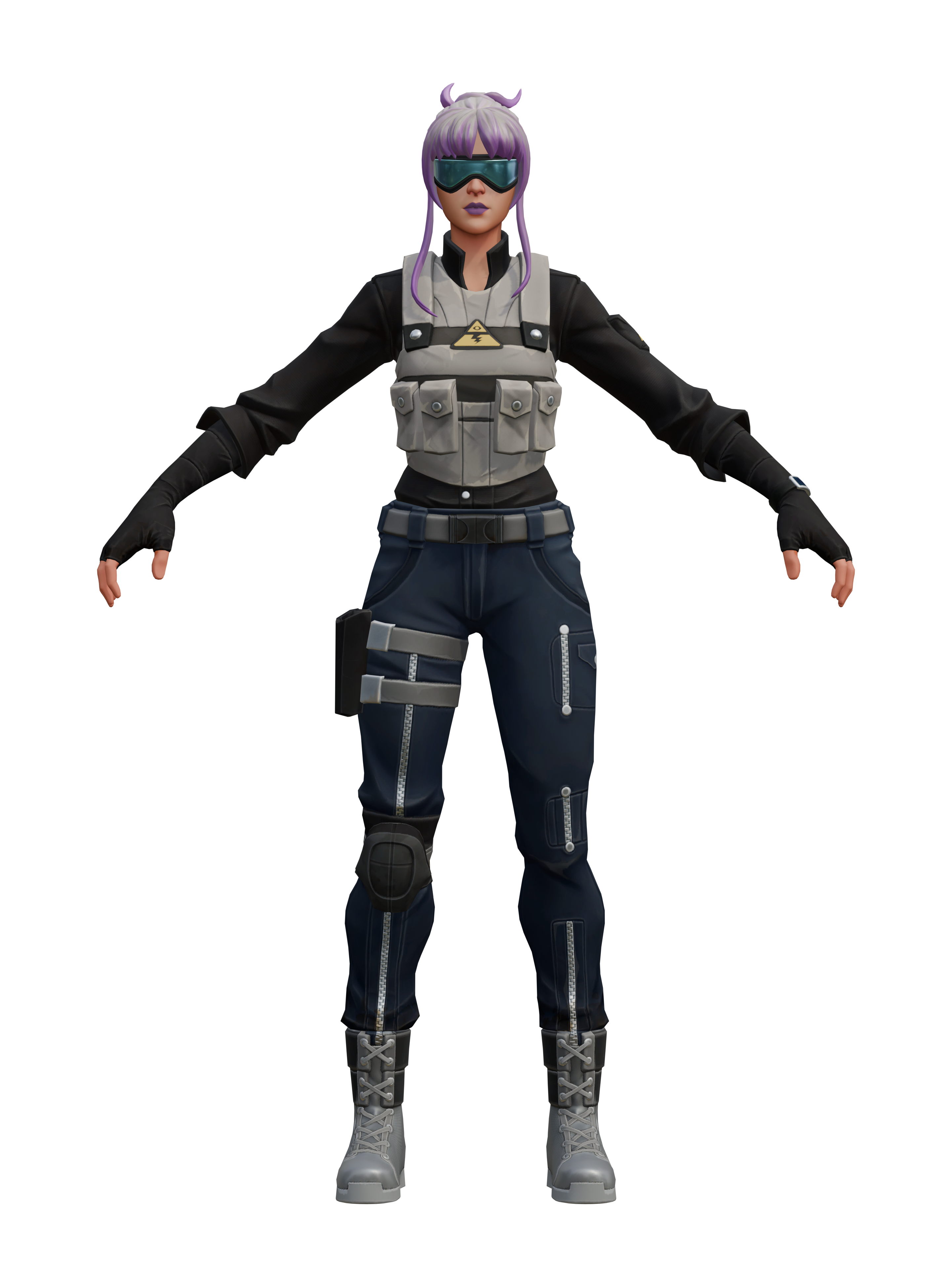 Bracer, transparenter 4K-Render