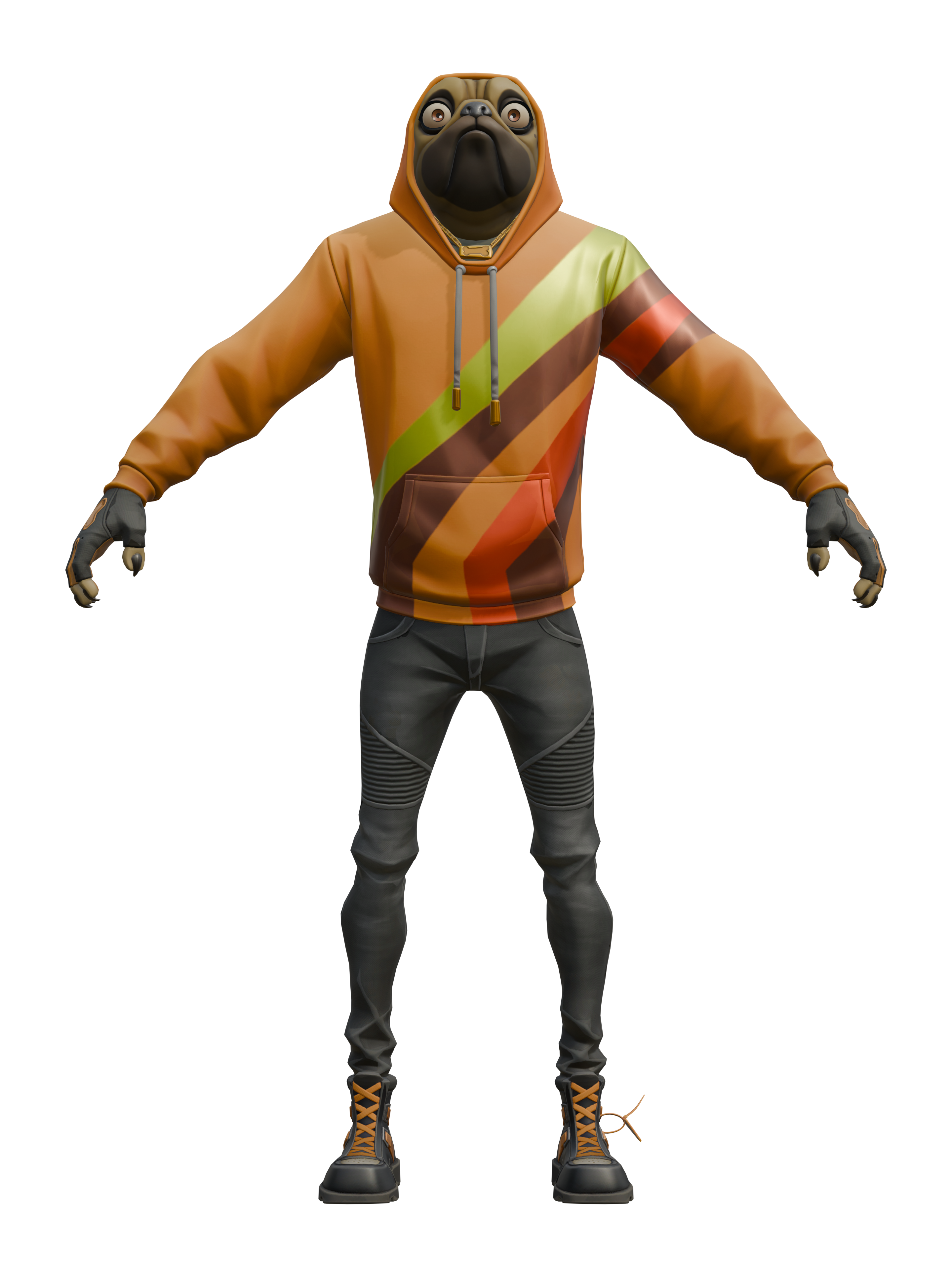 Mopser, transparenter 4K-Render
