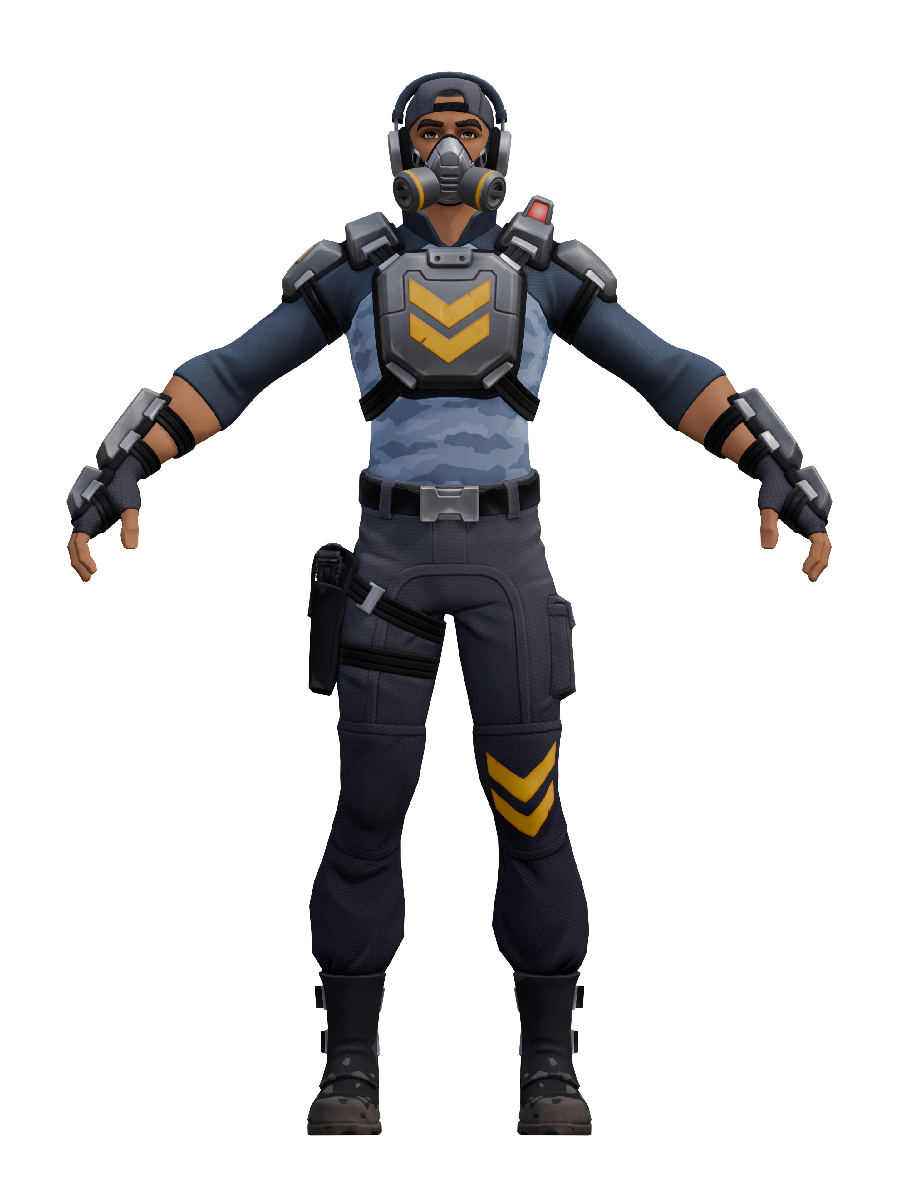 Líder Bravo, render 4K transparente