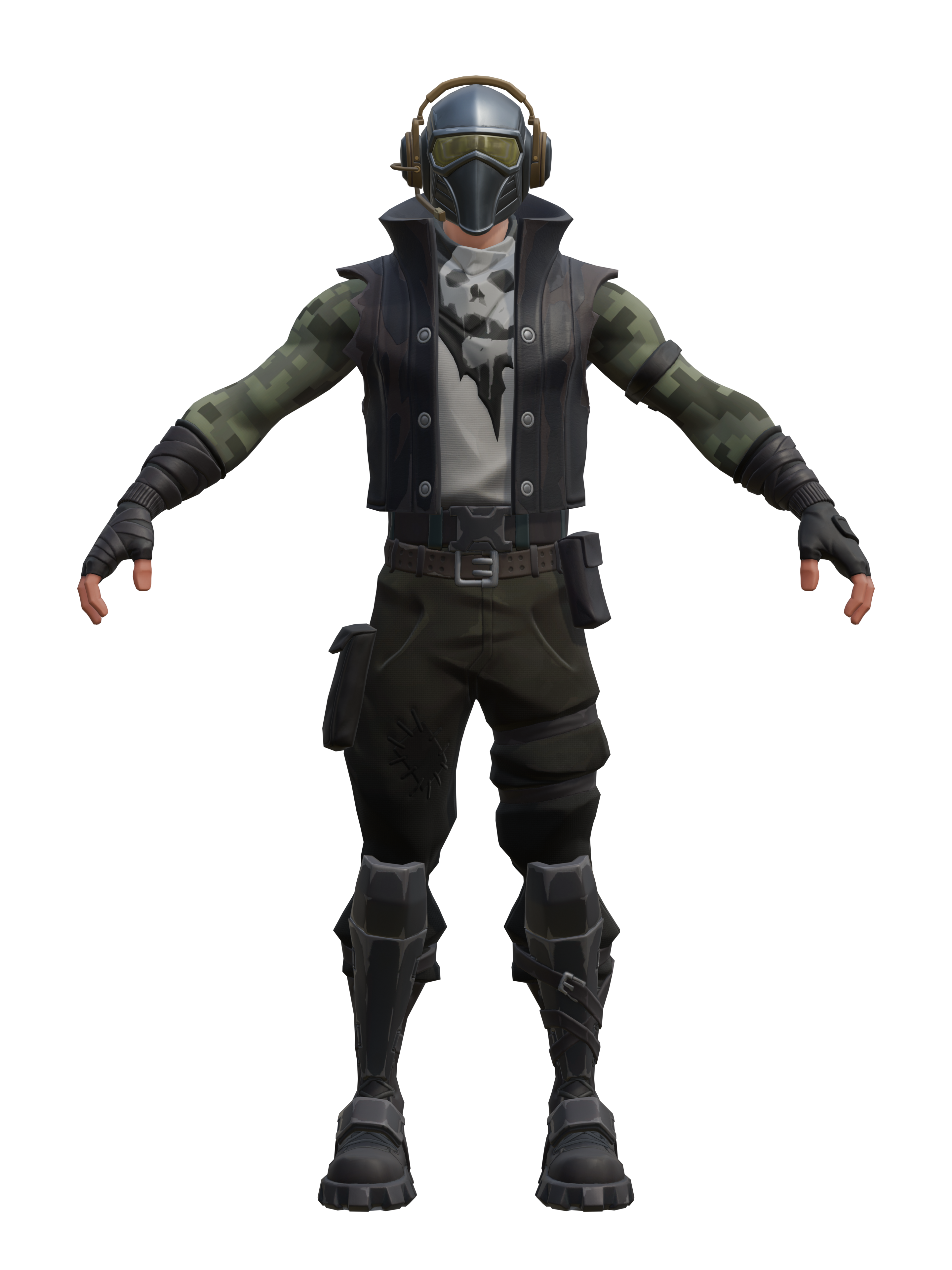 Schneid, transparenter 4K-Render