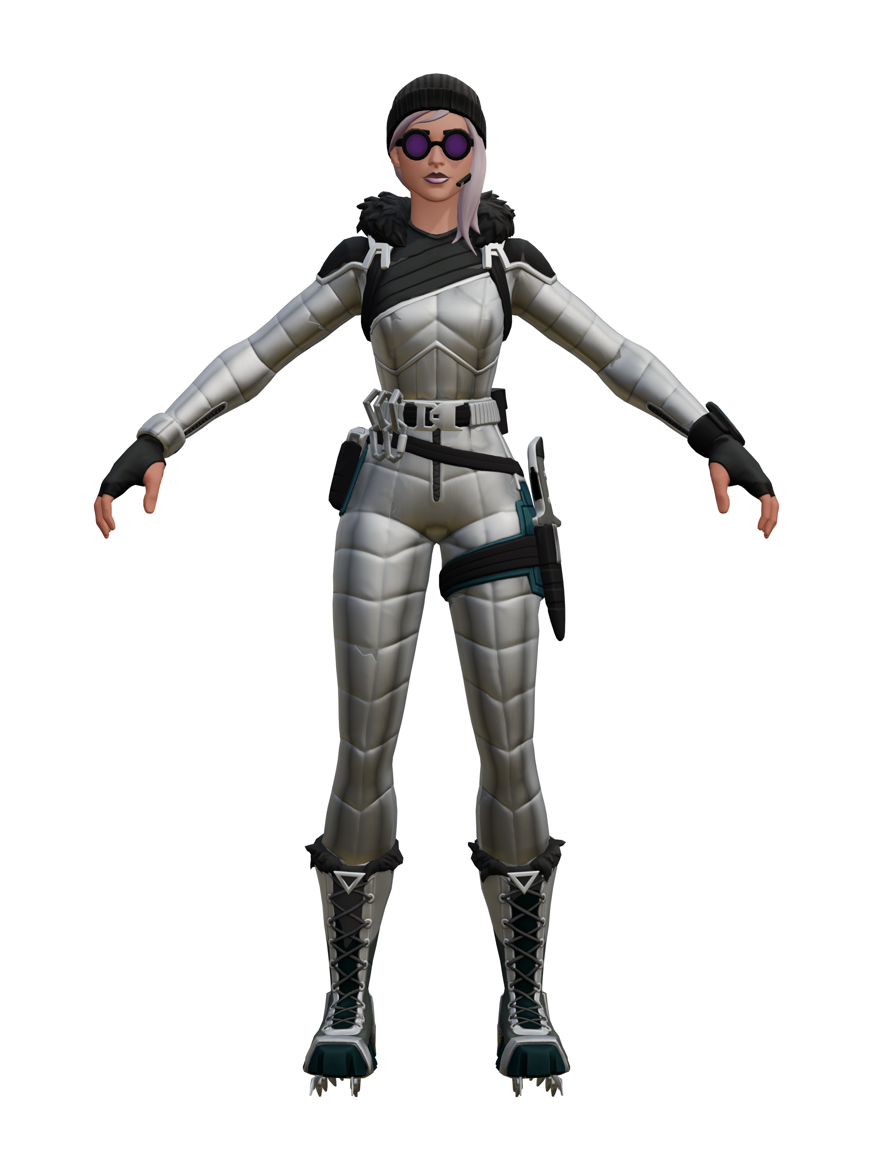 Ártica, render 4K transparente