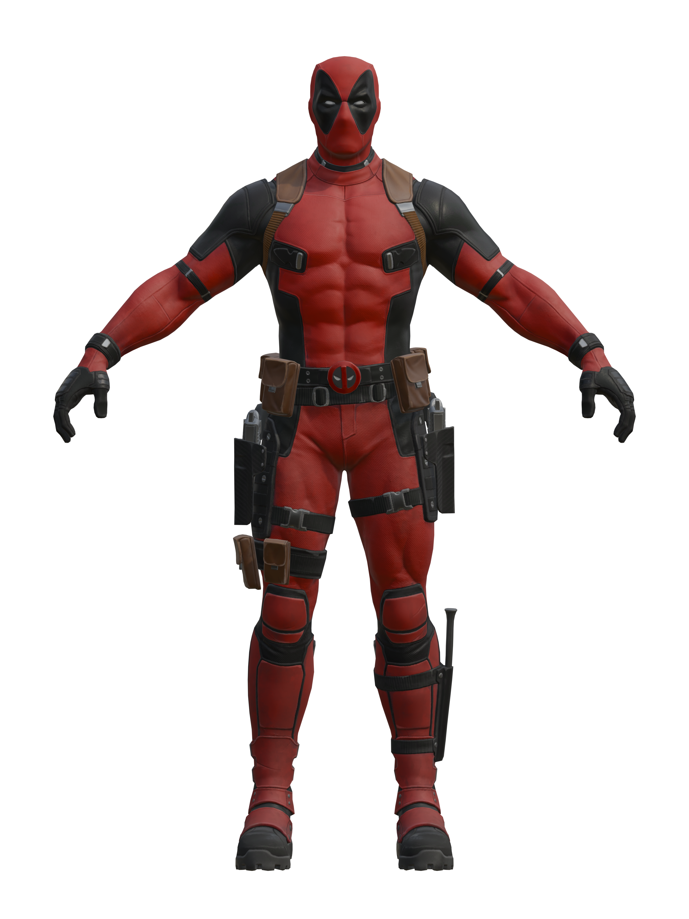 Deadpool, transparenter 4K-Render
