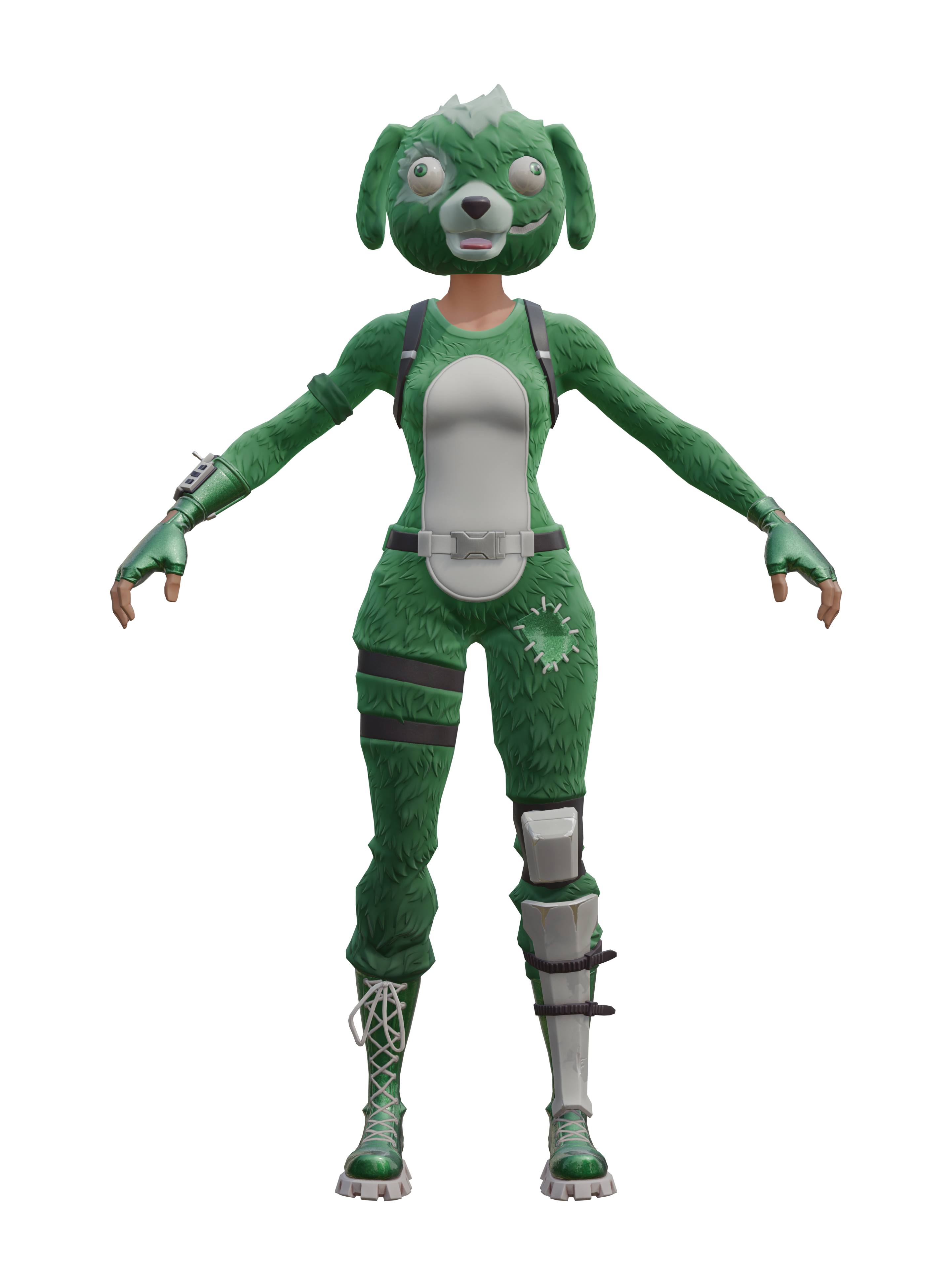 Kleebeauftragte, transparenter 4K-Render