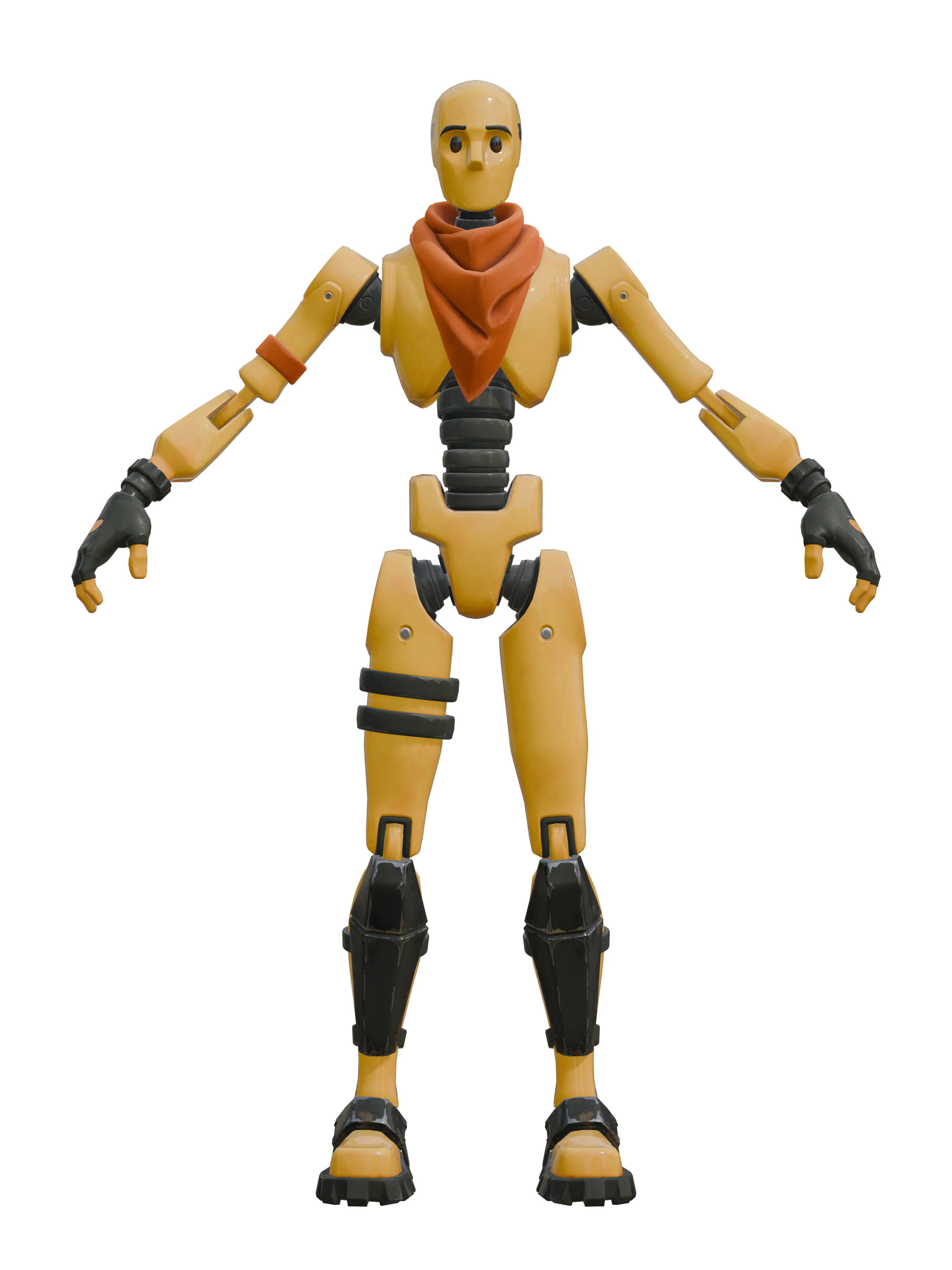 Dummy, transparenter 4K-Render