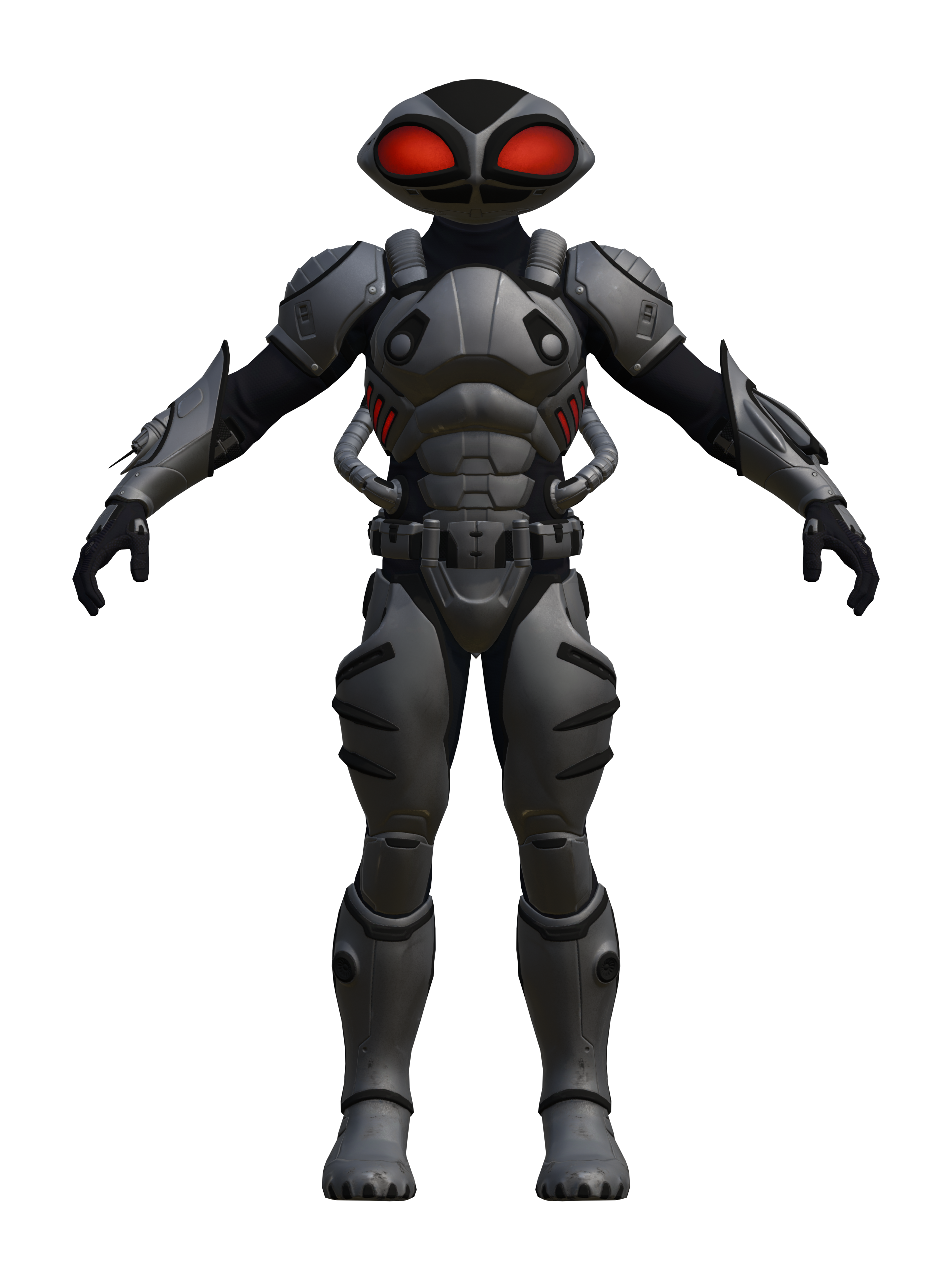 Black Manta, transparenter 4K-Render