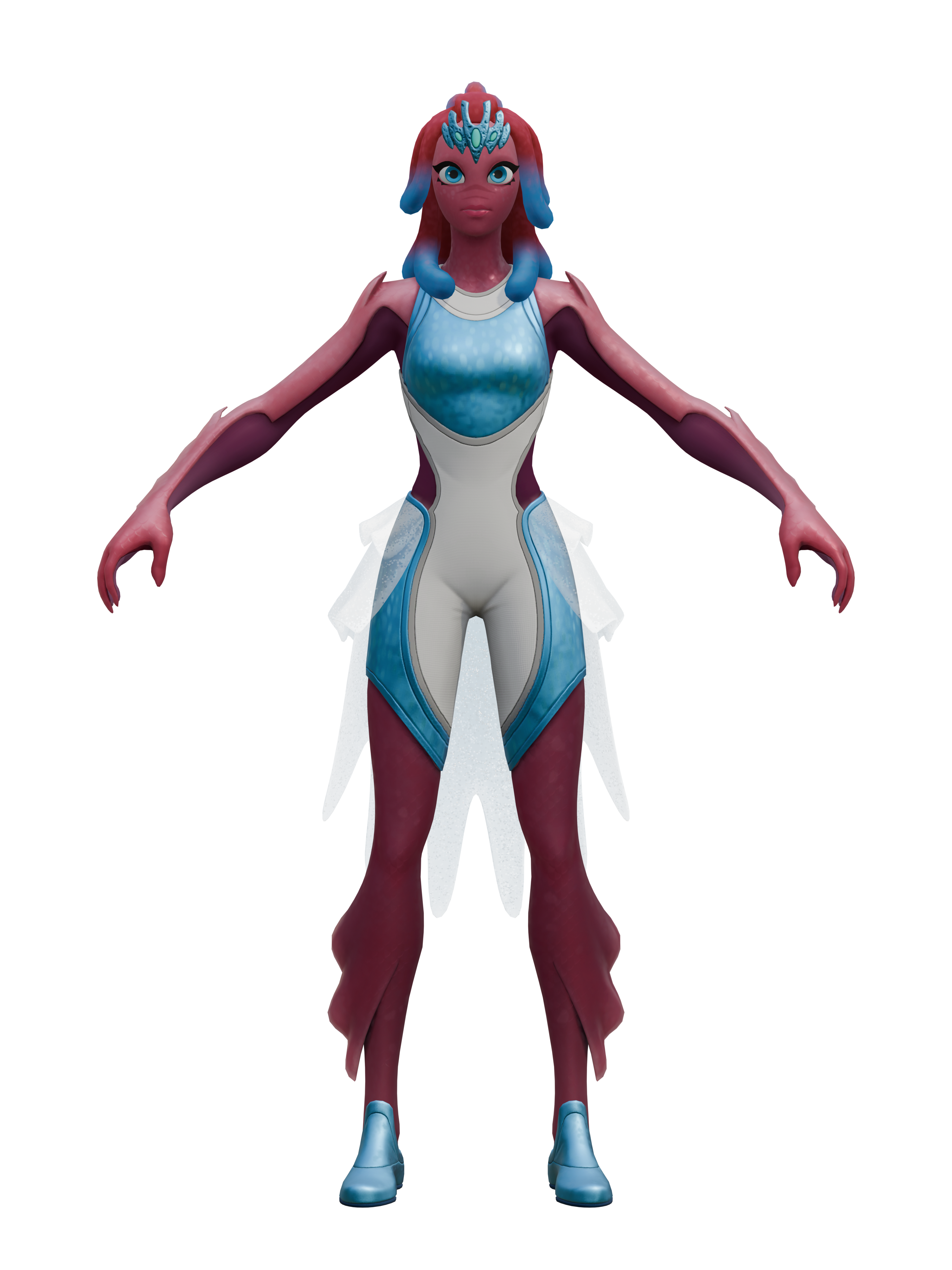 Salmoura, render 4K transparente