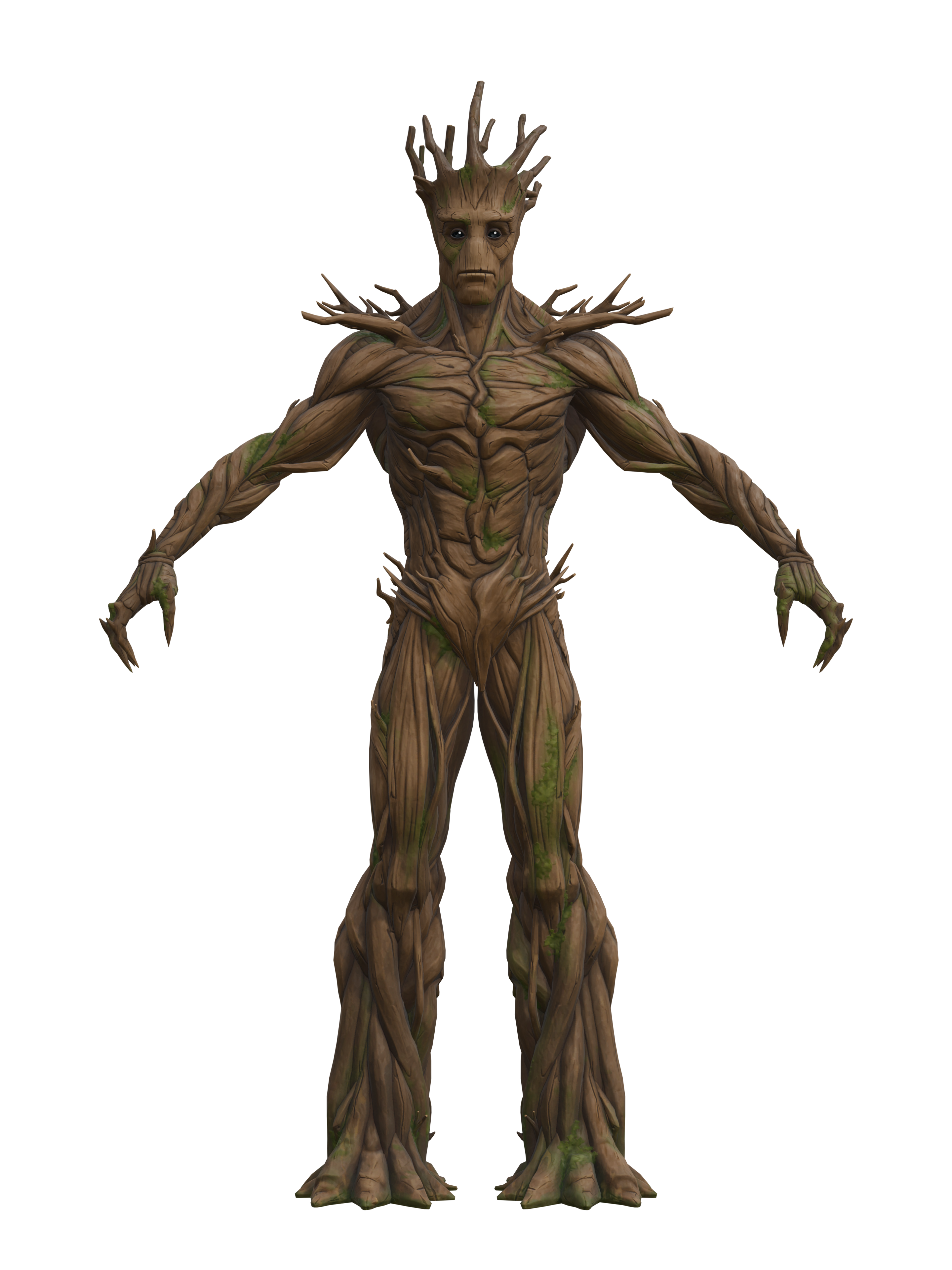 Groot, transparenter 4K-Render