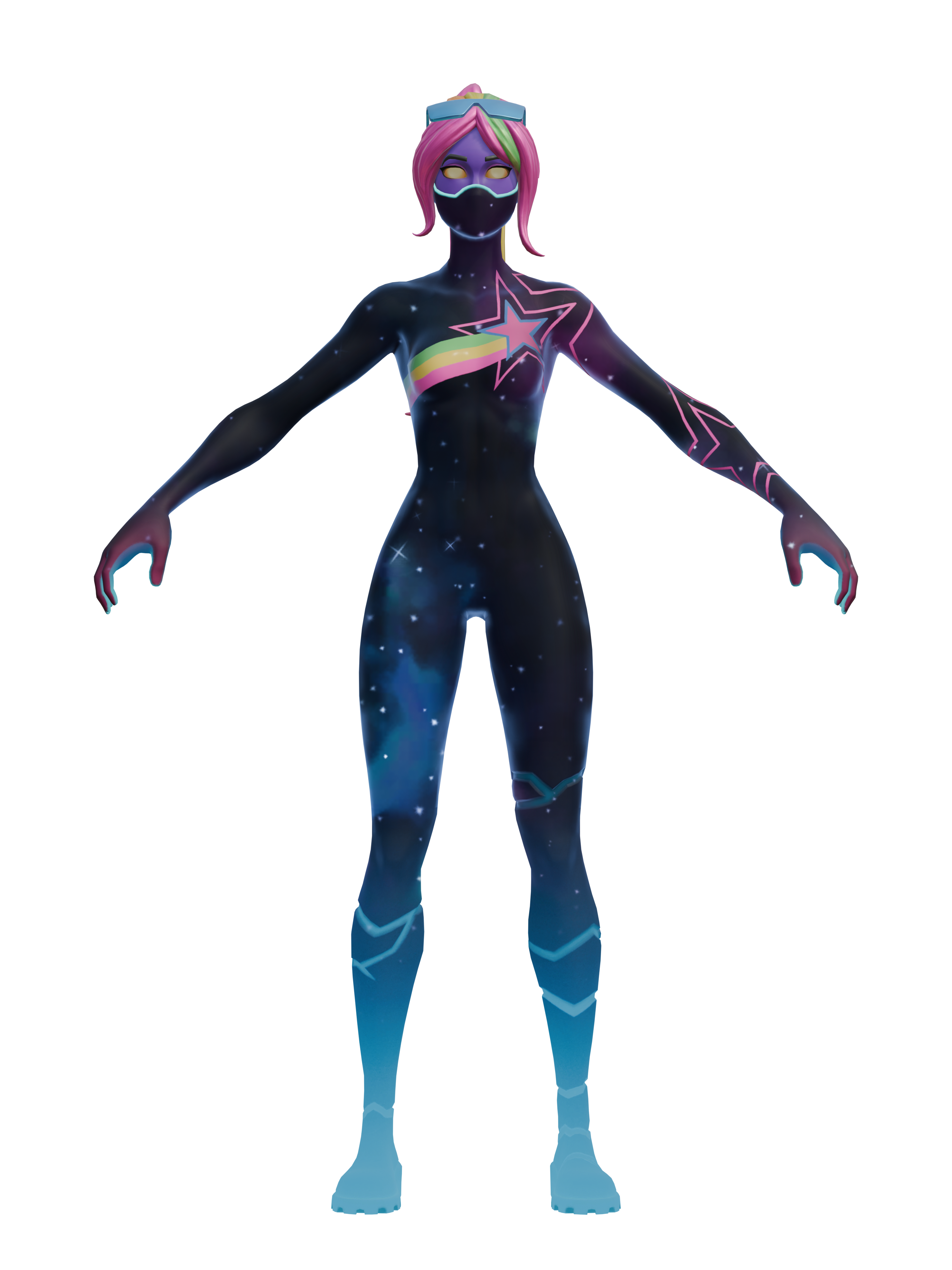Galaxia, transparenter 4K-Render