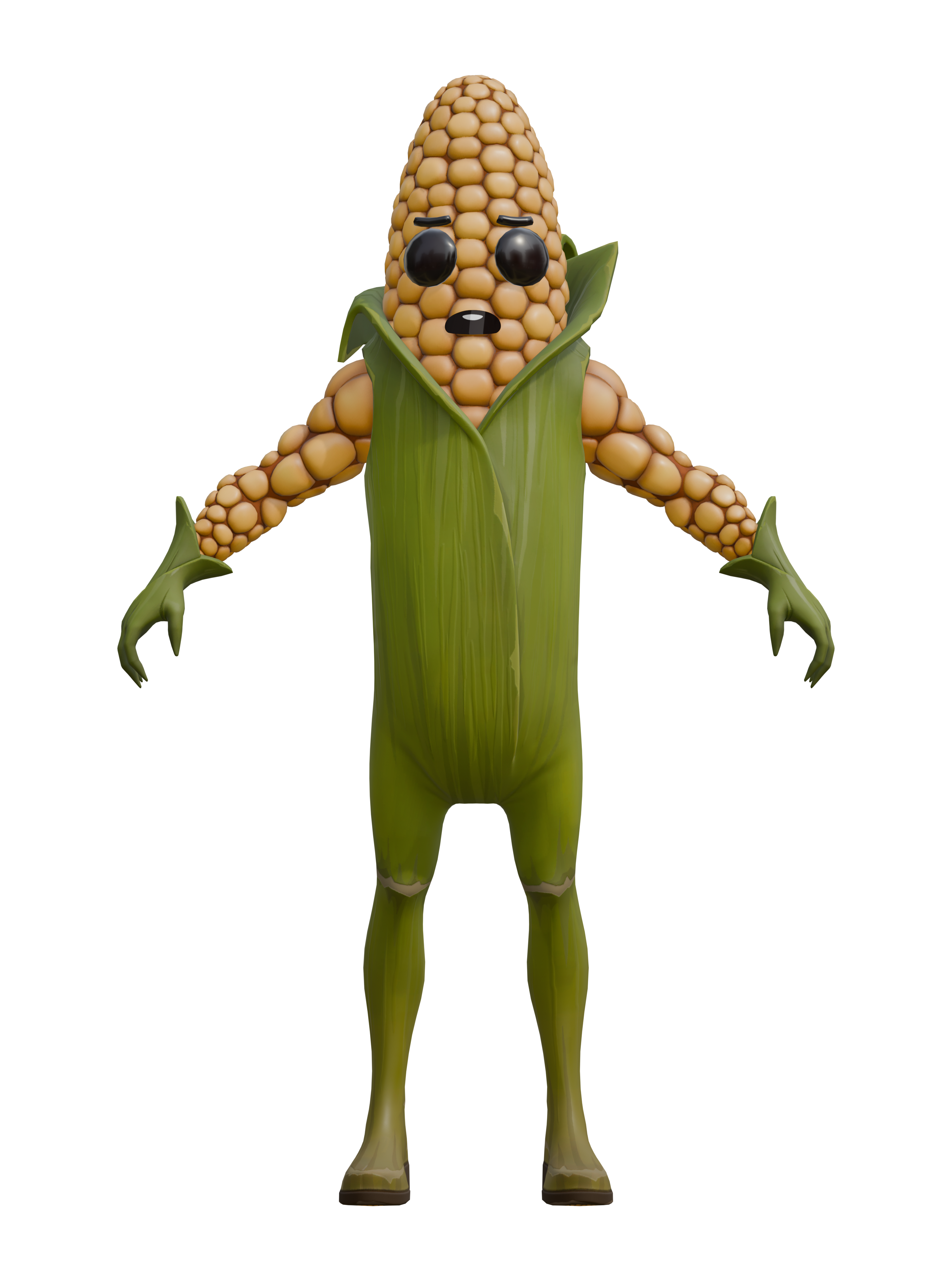 Mazorquín, render 4K transparente