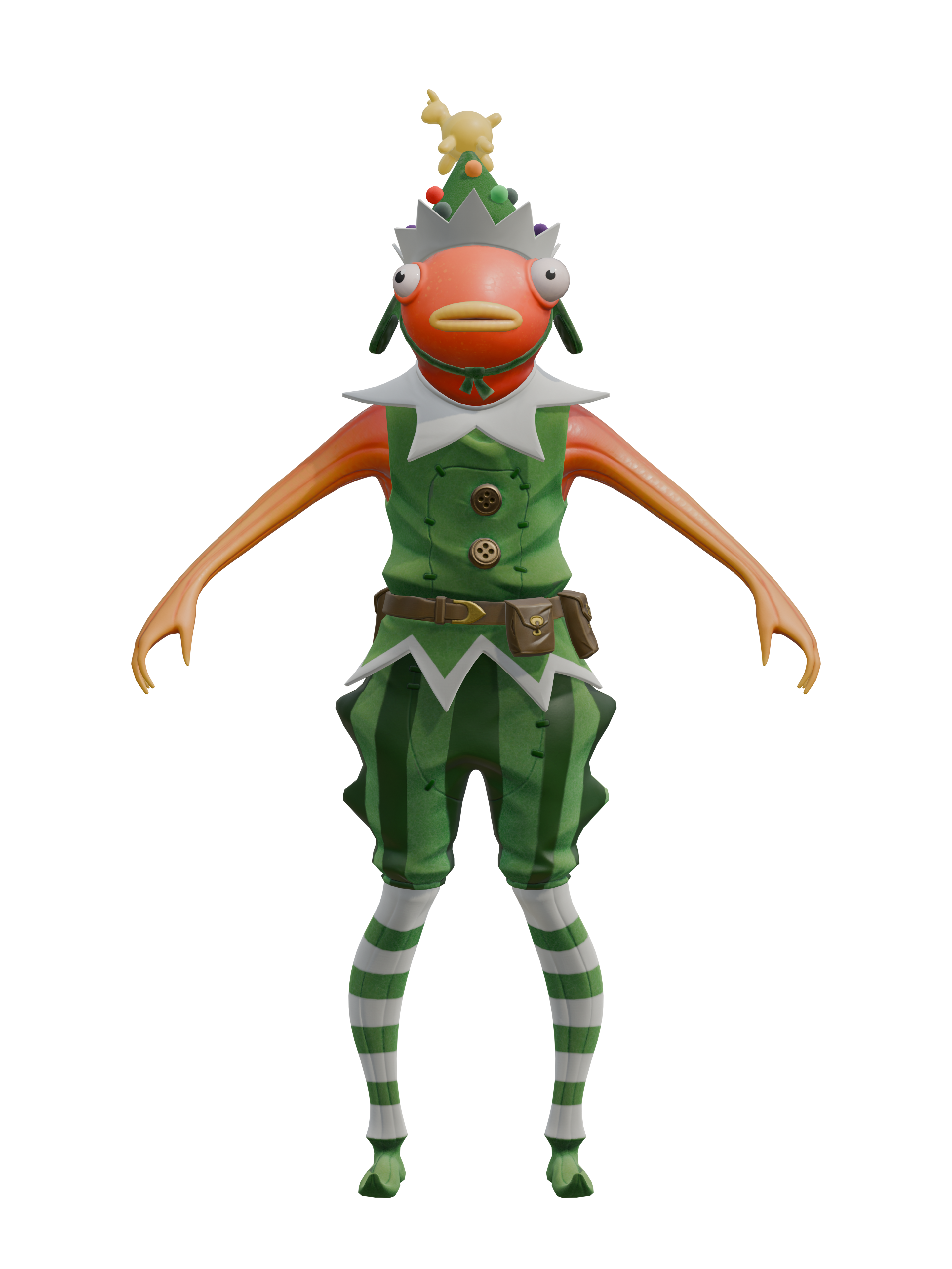 Elfstäbchen, transparenter 4K-Render