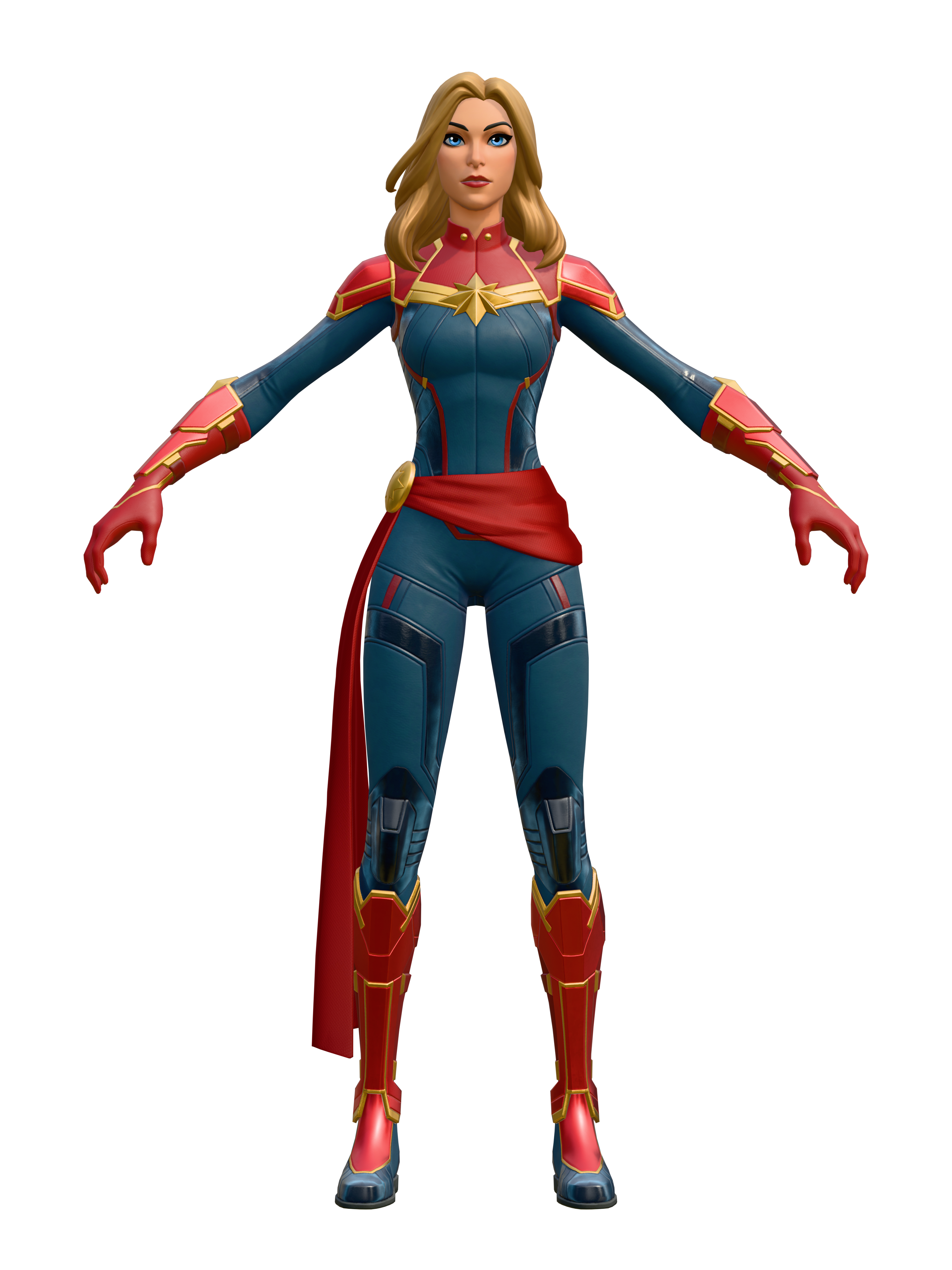 Captain Marvel, 4K transparent render