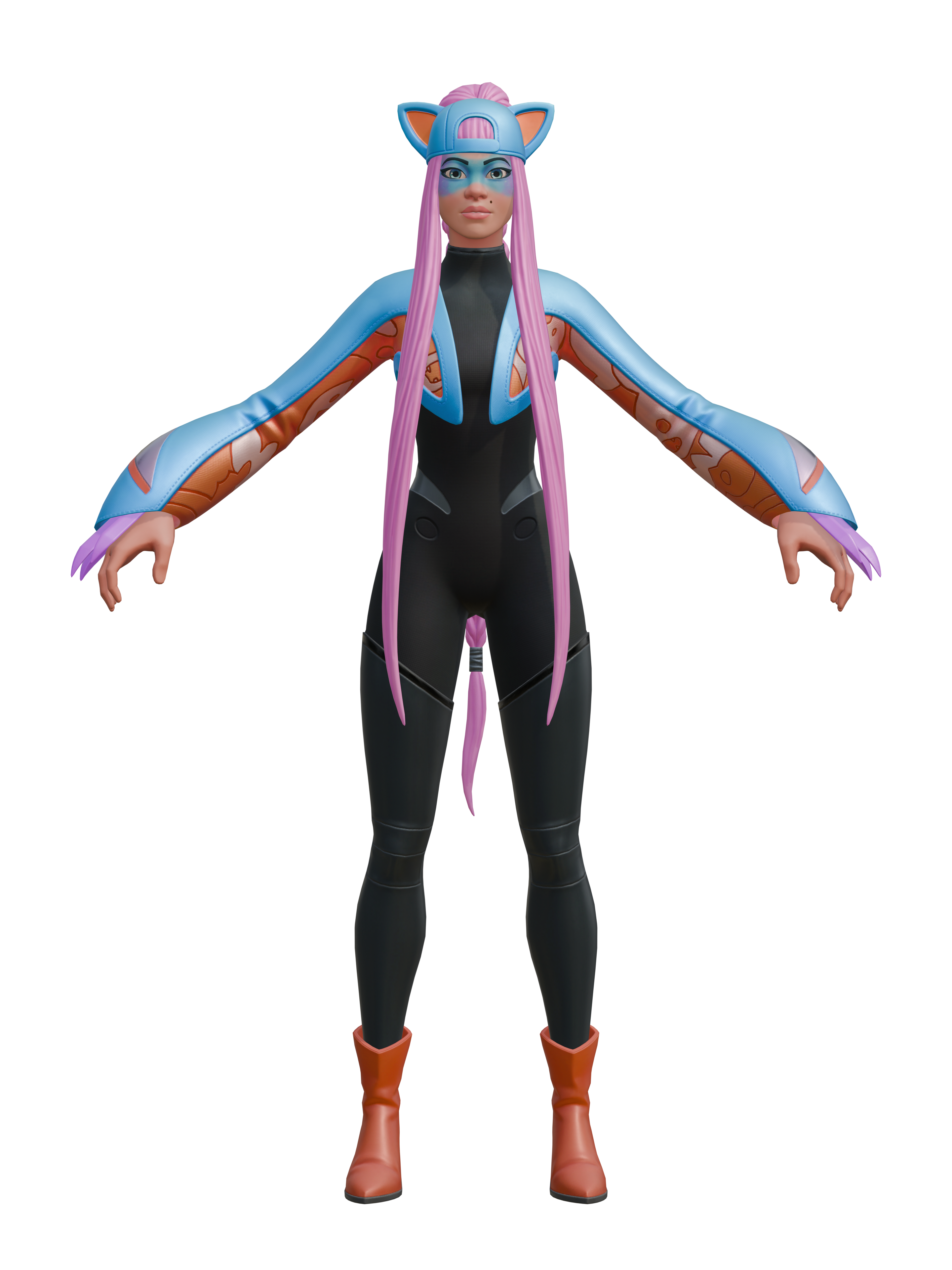 Alli, render 4K transparente