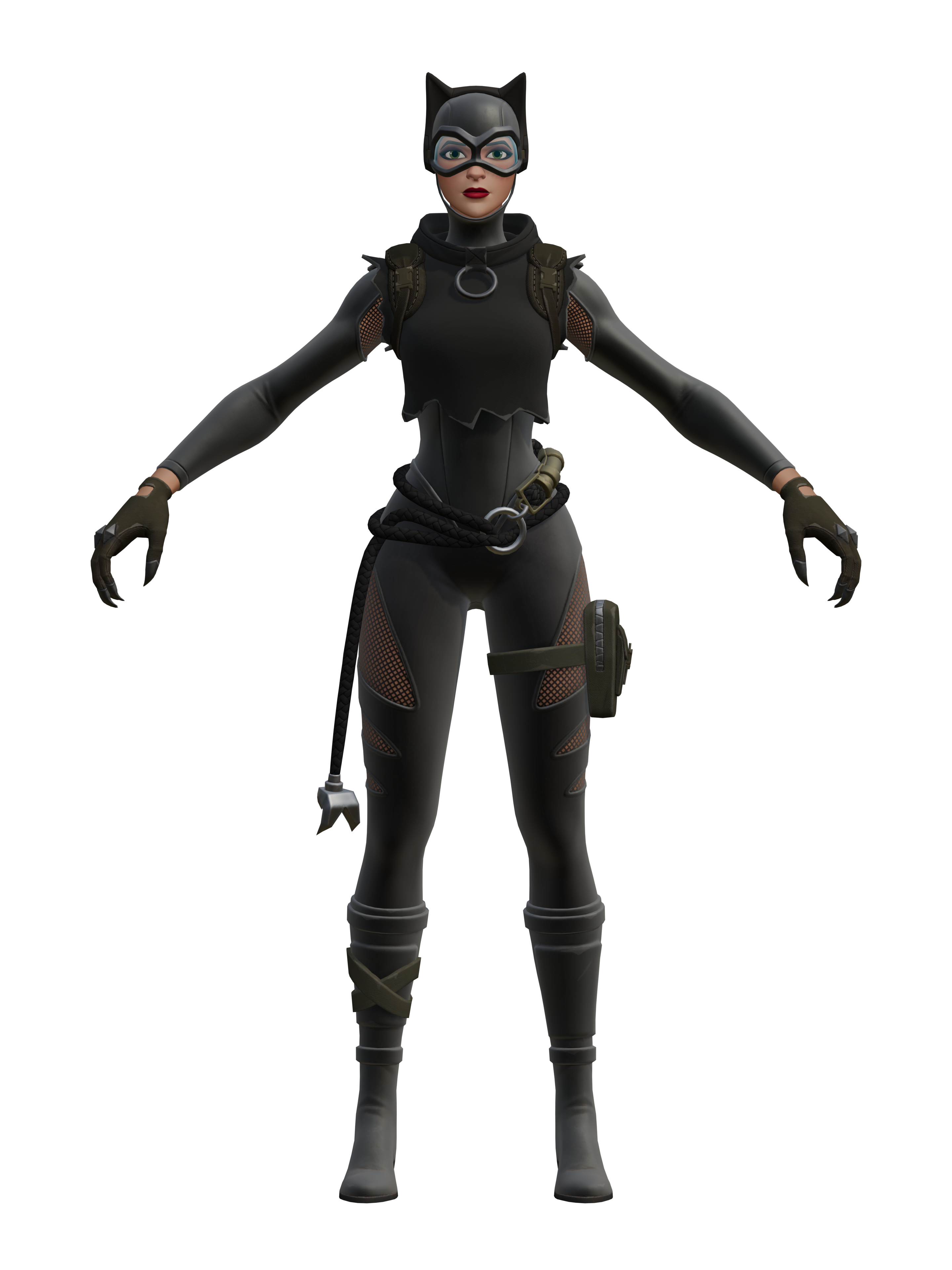Catwoman Zero, transparenter 4K-Render
