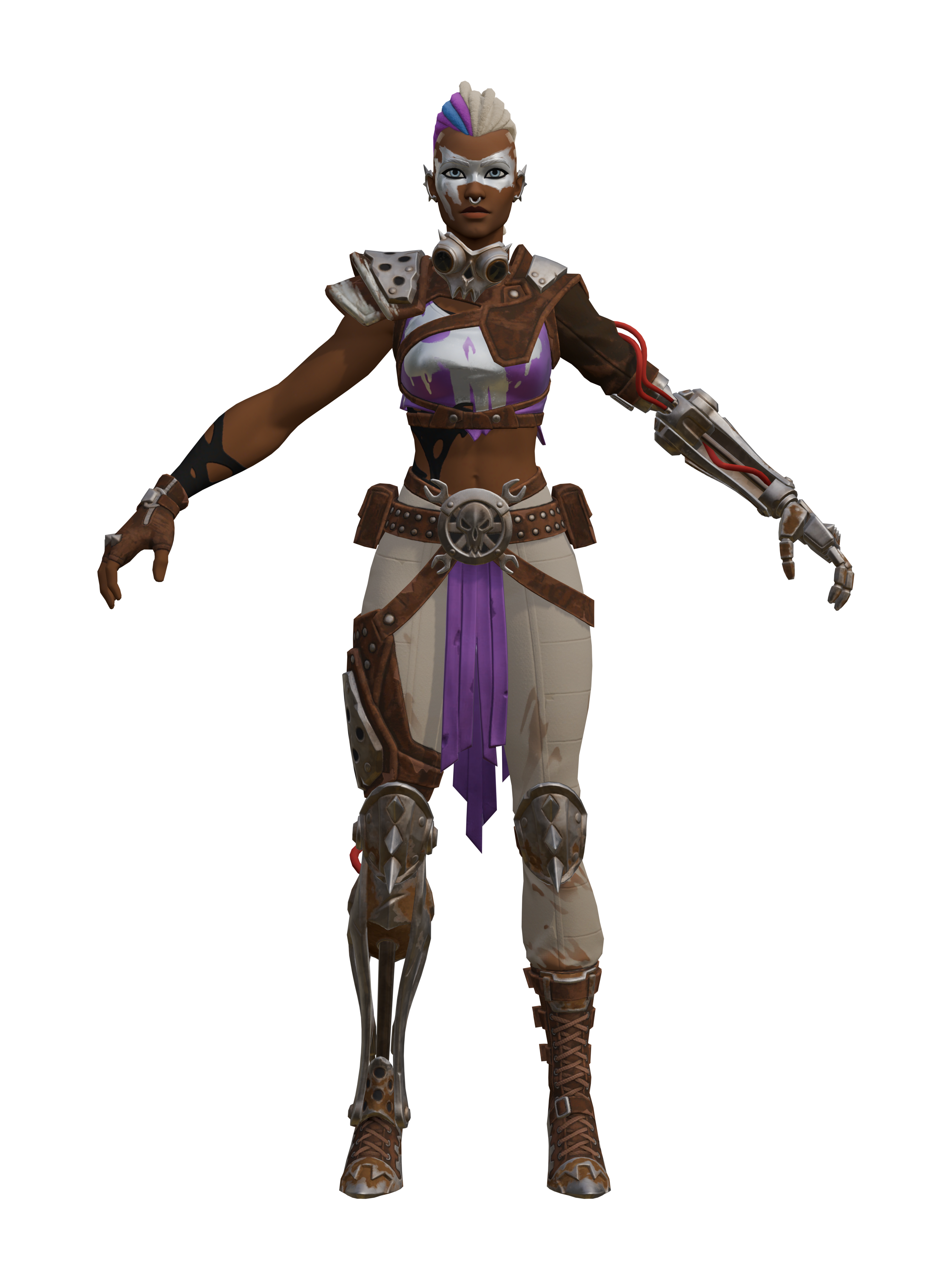 Chiara, render 4K transparente