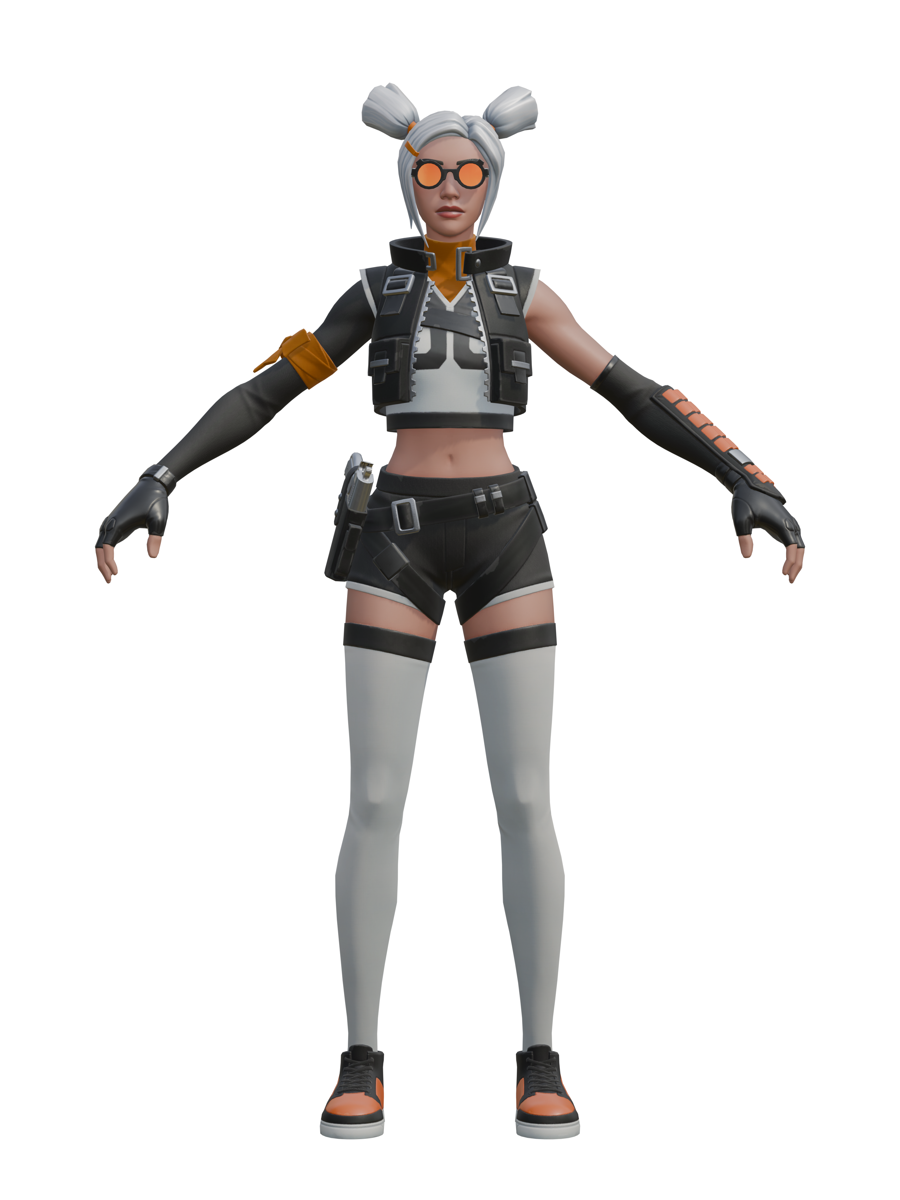 Dizzie, transparenter 4K-Render