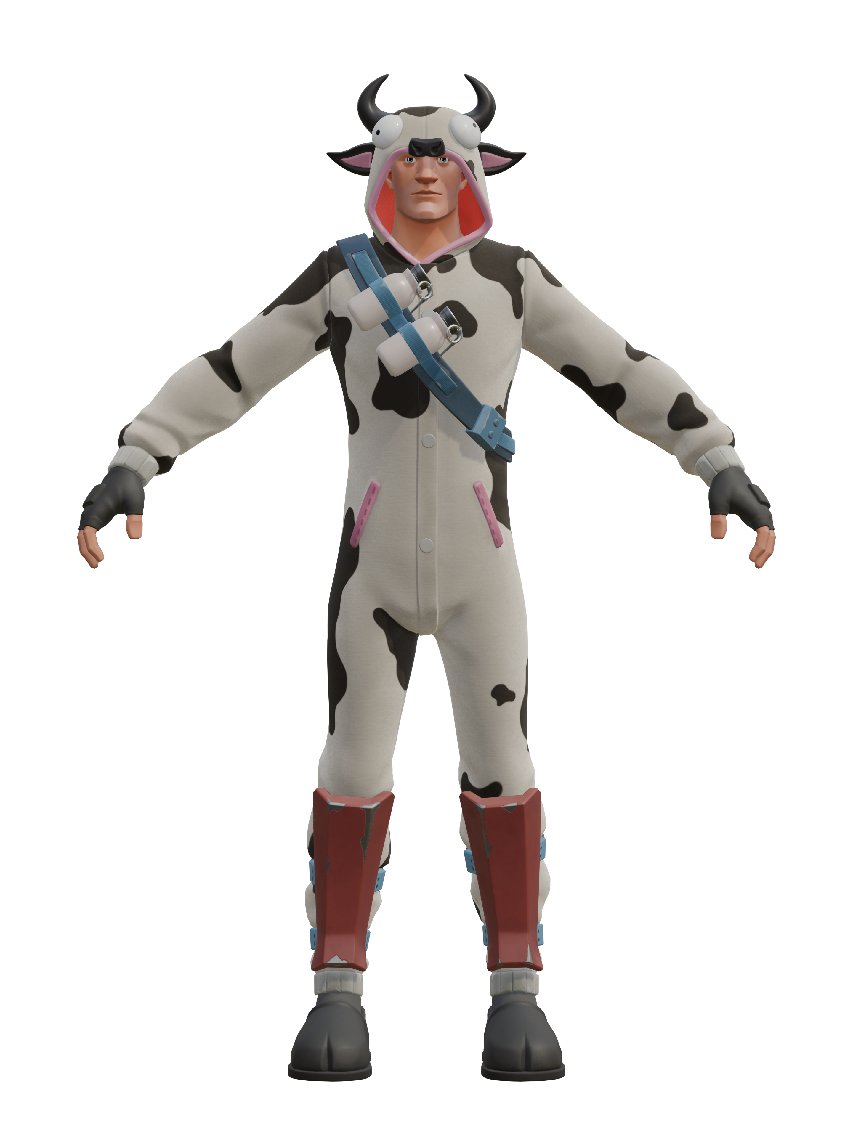Guernsey, 4K transparent render