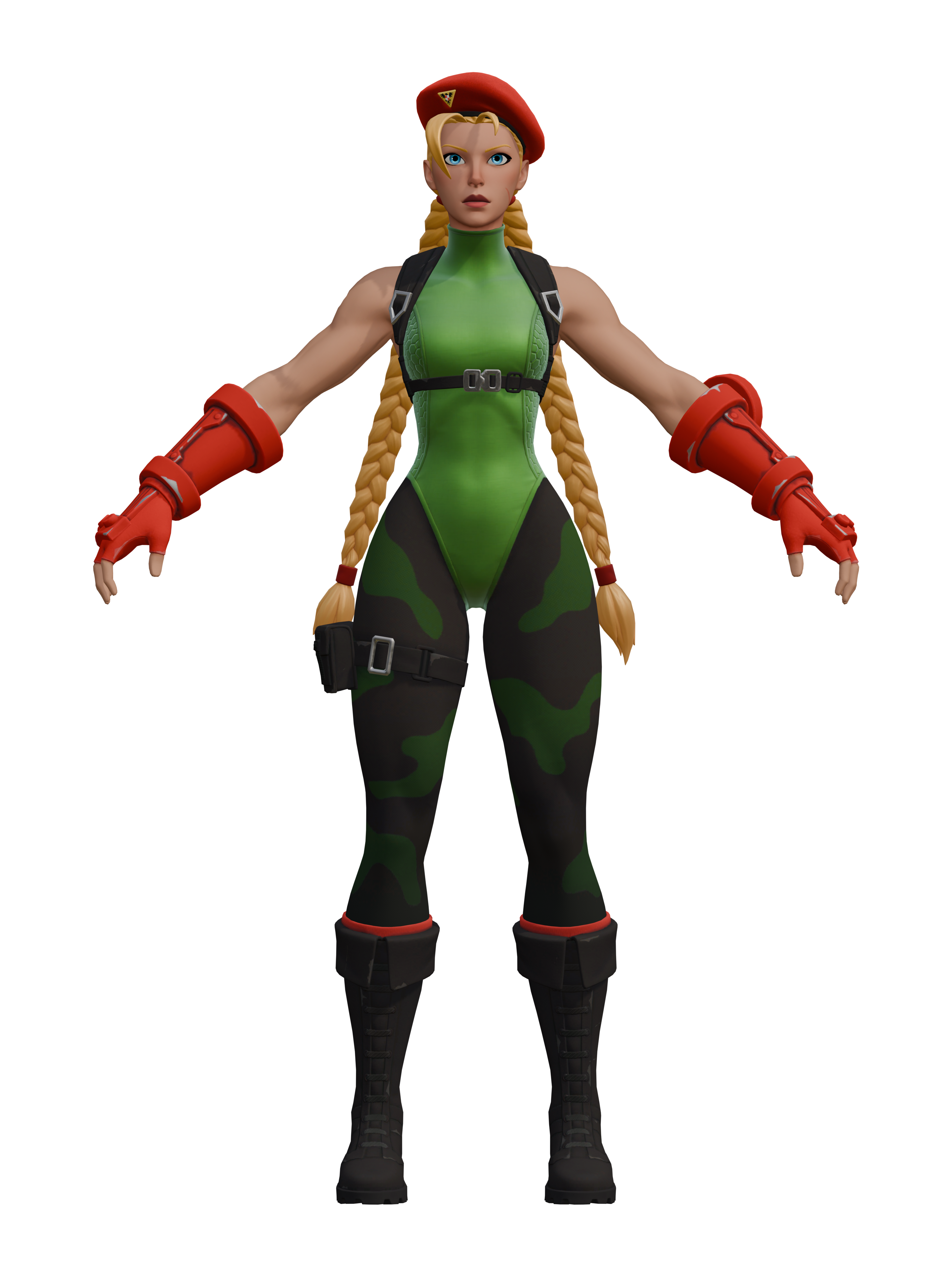 Cammy, render 4K transparente