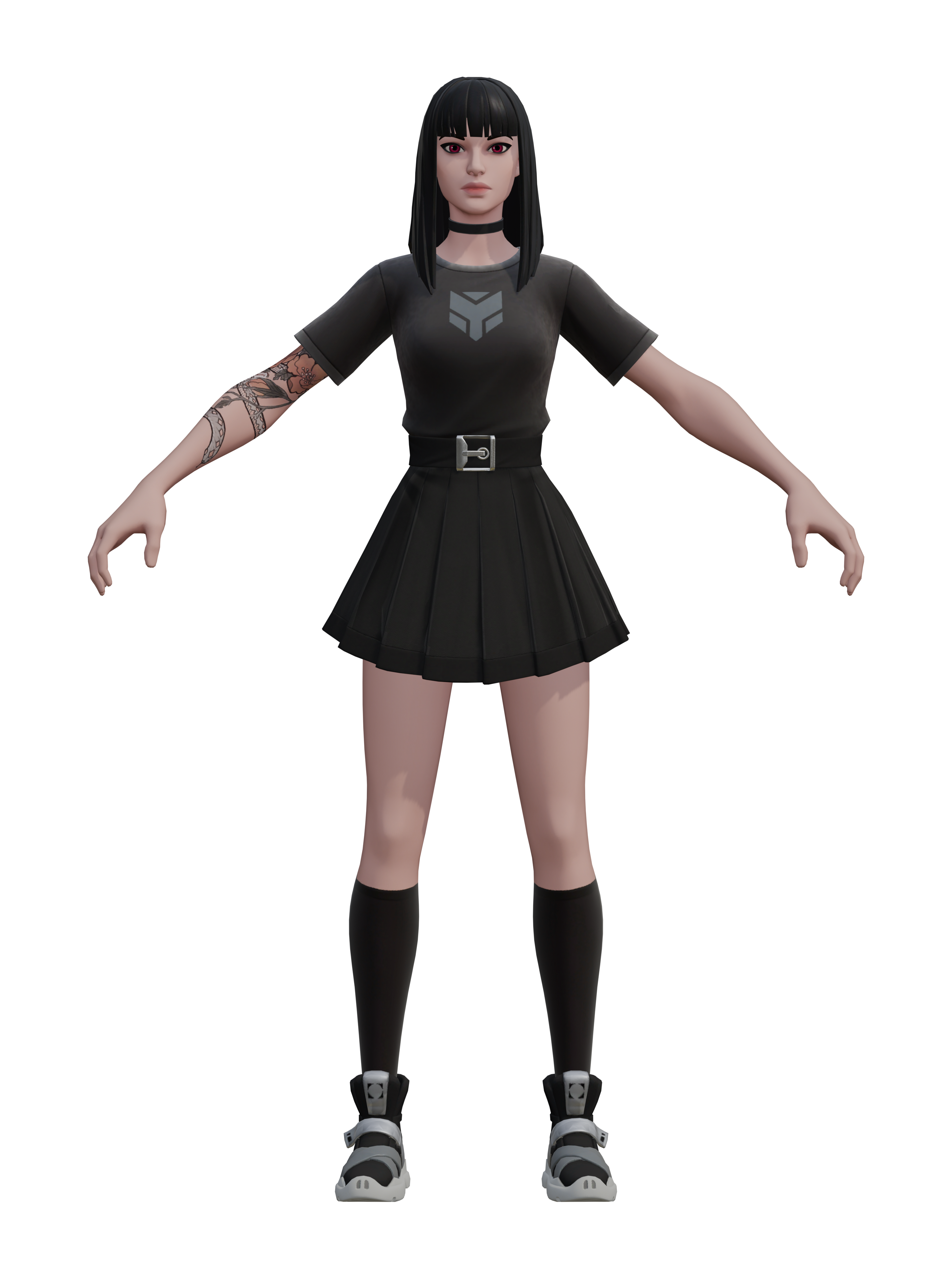 Charlotte, rendu 4K transparent