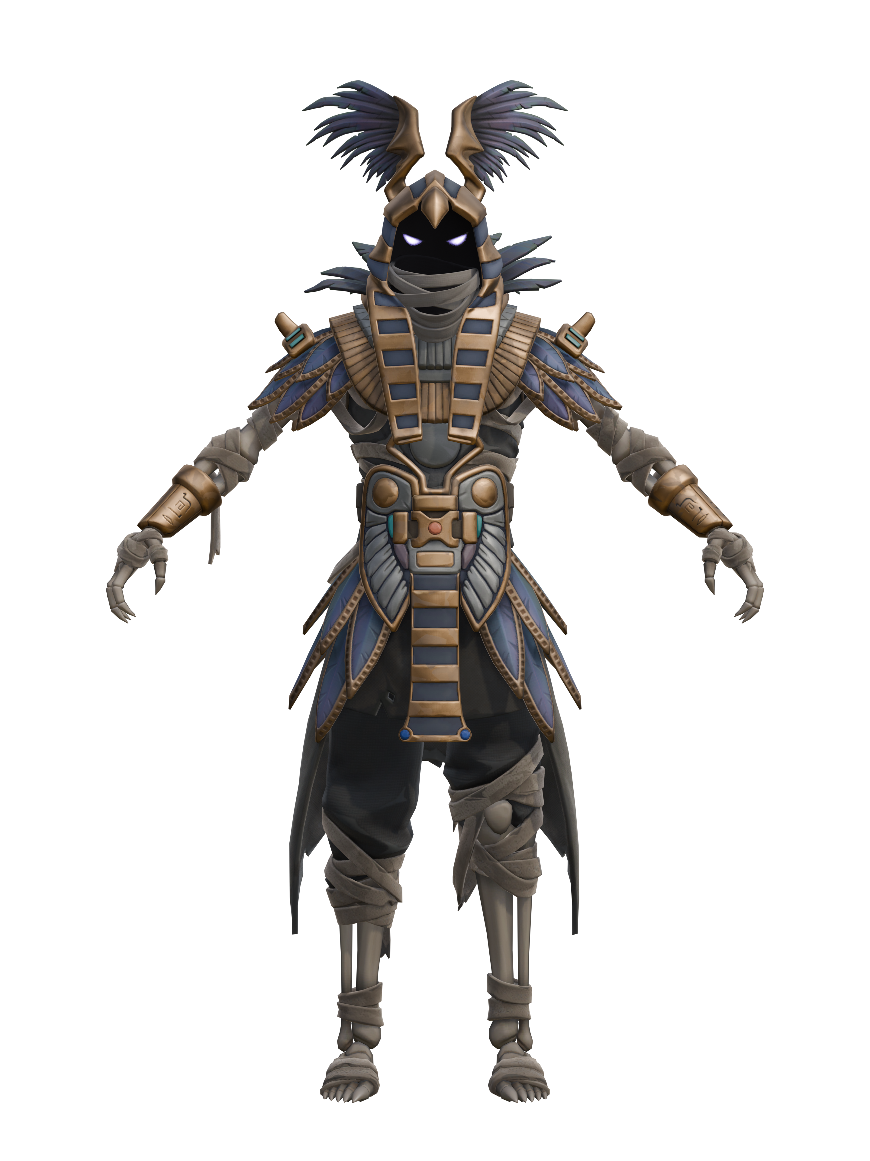 Grabe, transparenter 4K-Render