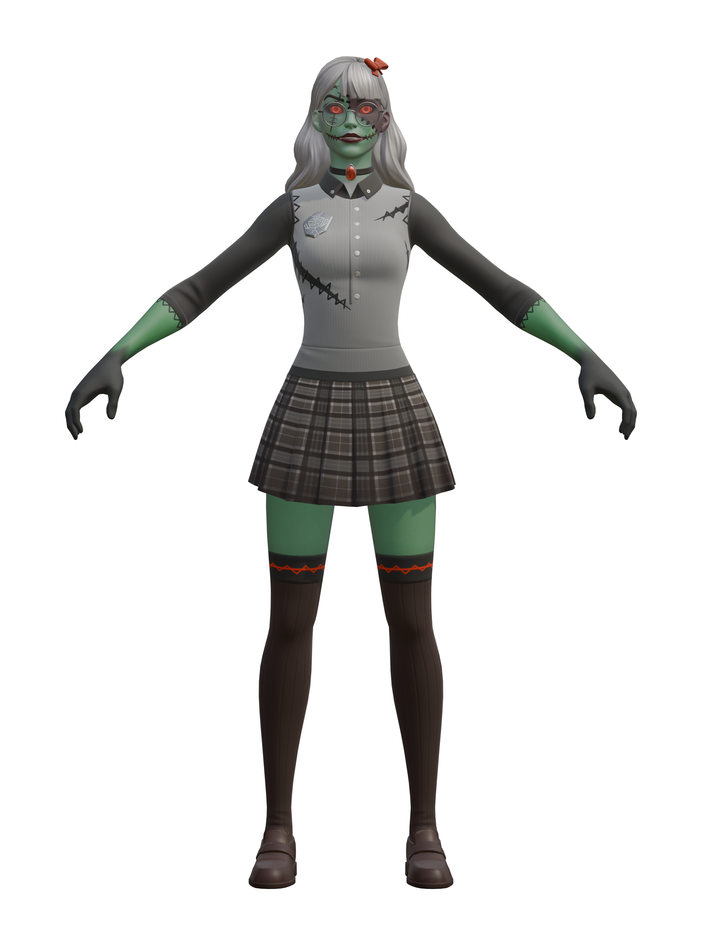 Grisabelle, transparenter 4K-Render