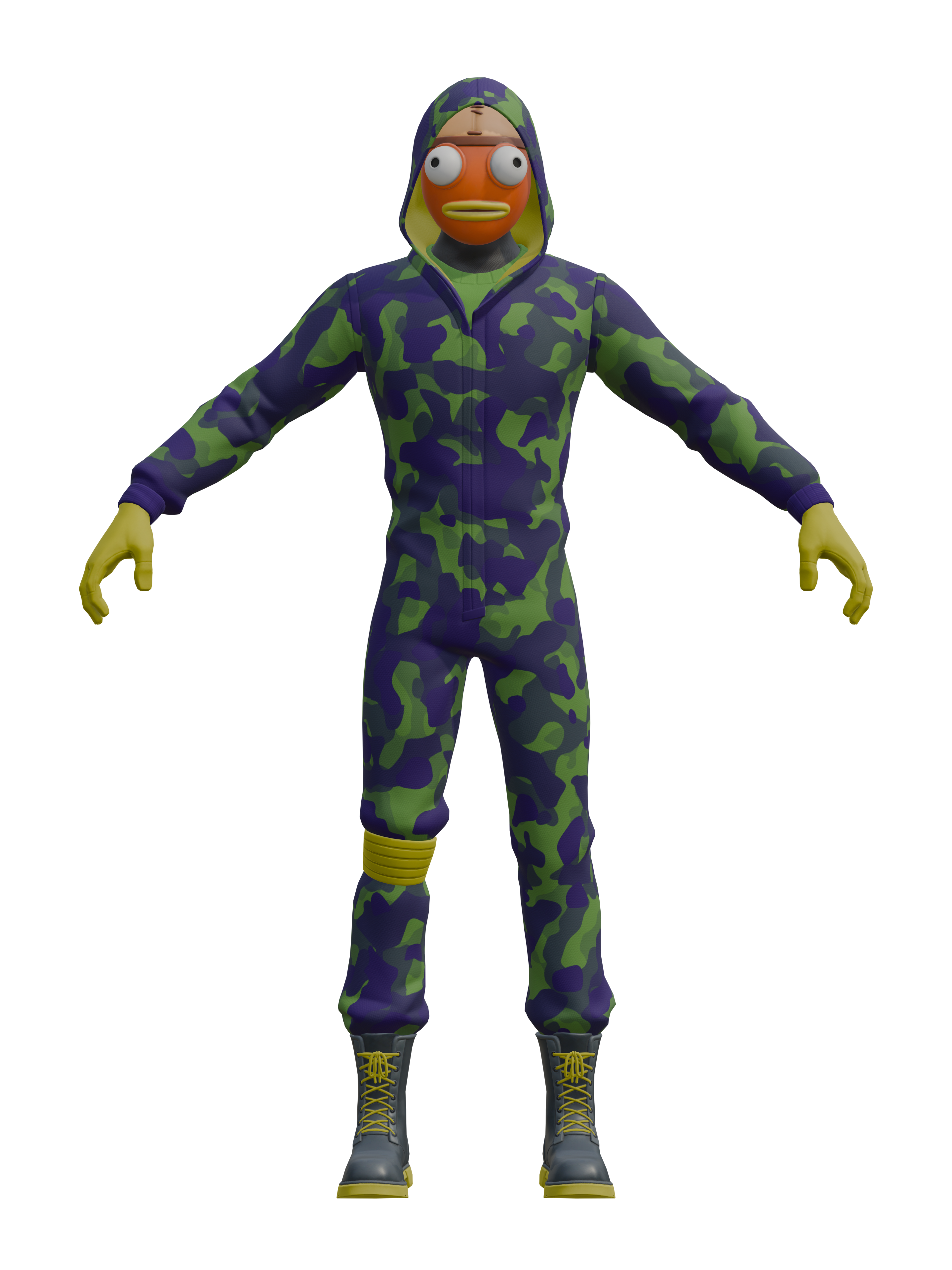 Steve de Todos los Santos, render 4K transparente