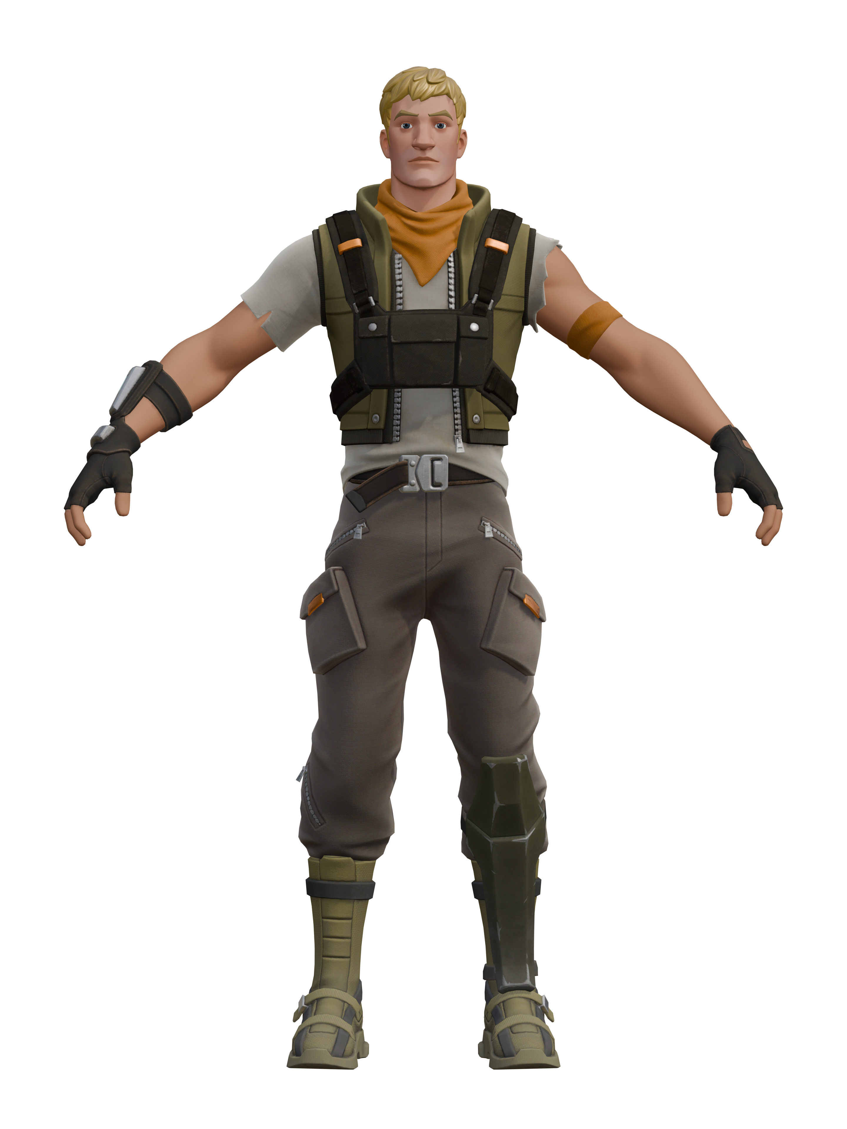 Raufboldranger, transparenter 4K-Render
