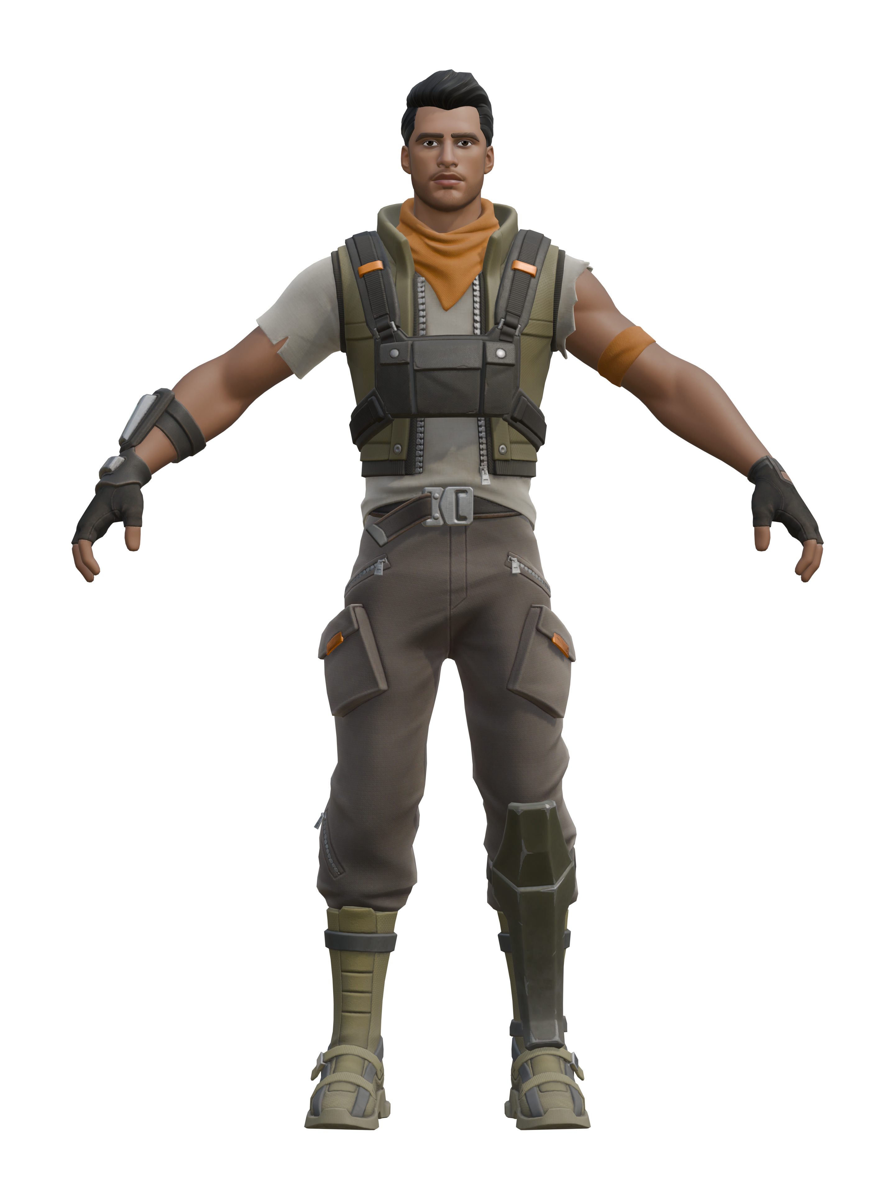Commandant de terrain, rendu 4K transparent