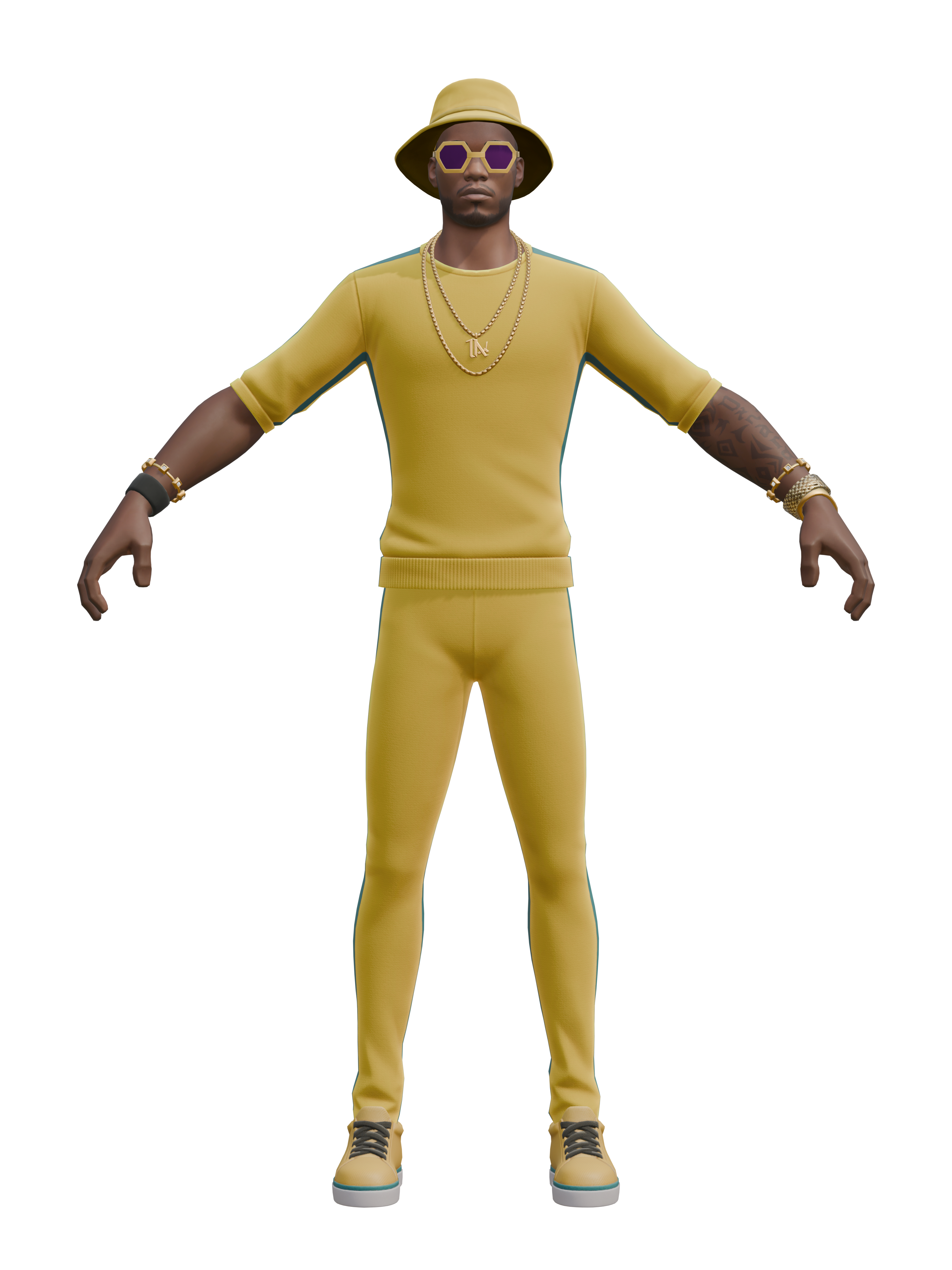 Anderson .Paak, render 4K transparente