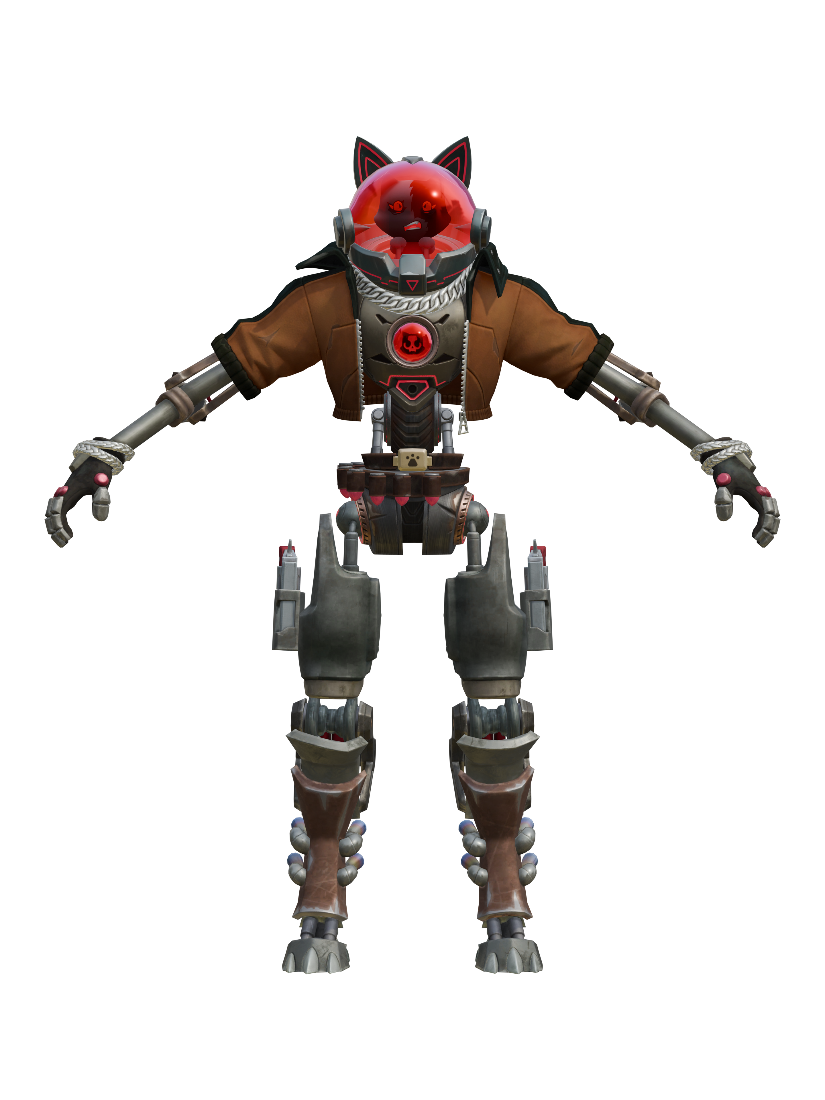 Gatobô, render 4K transparente