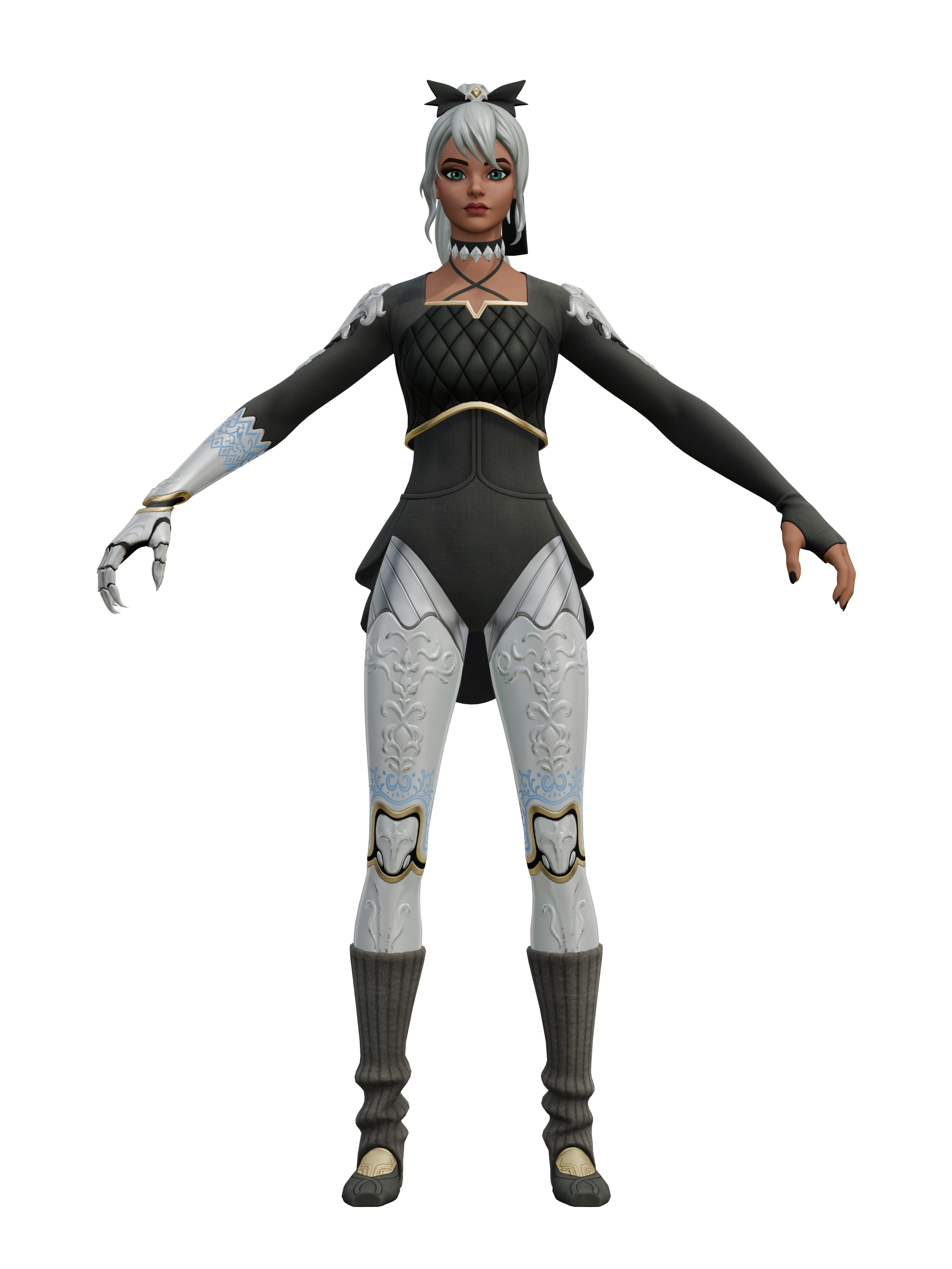 Clara, render 4K transparente