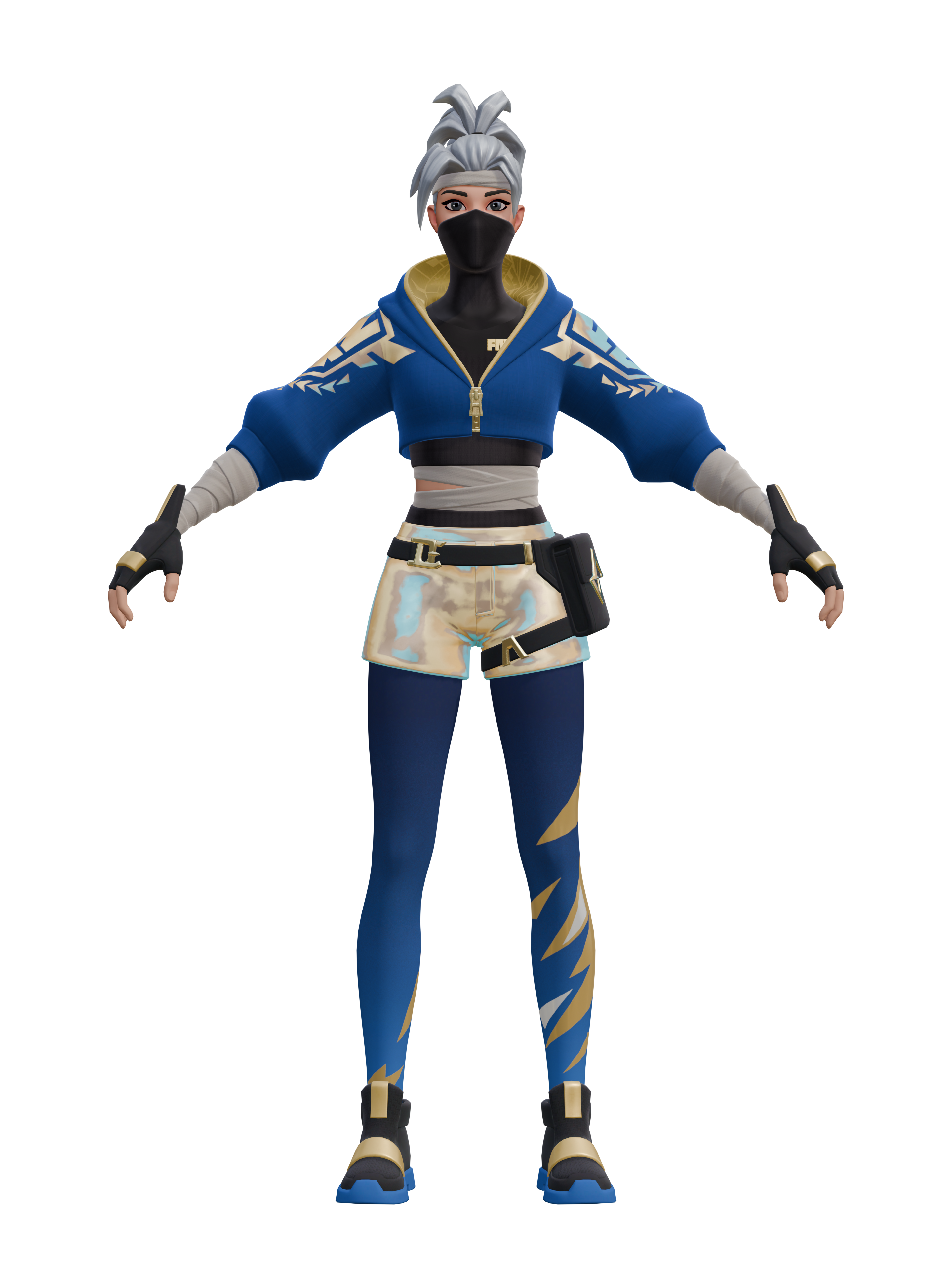 Kuno campeona, render 4K transparente