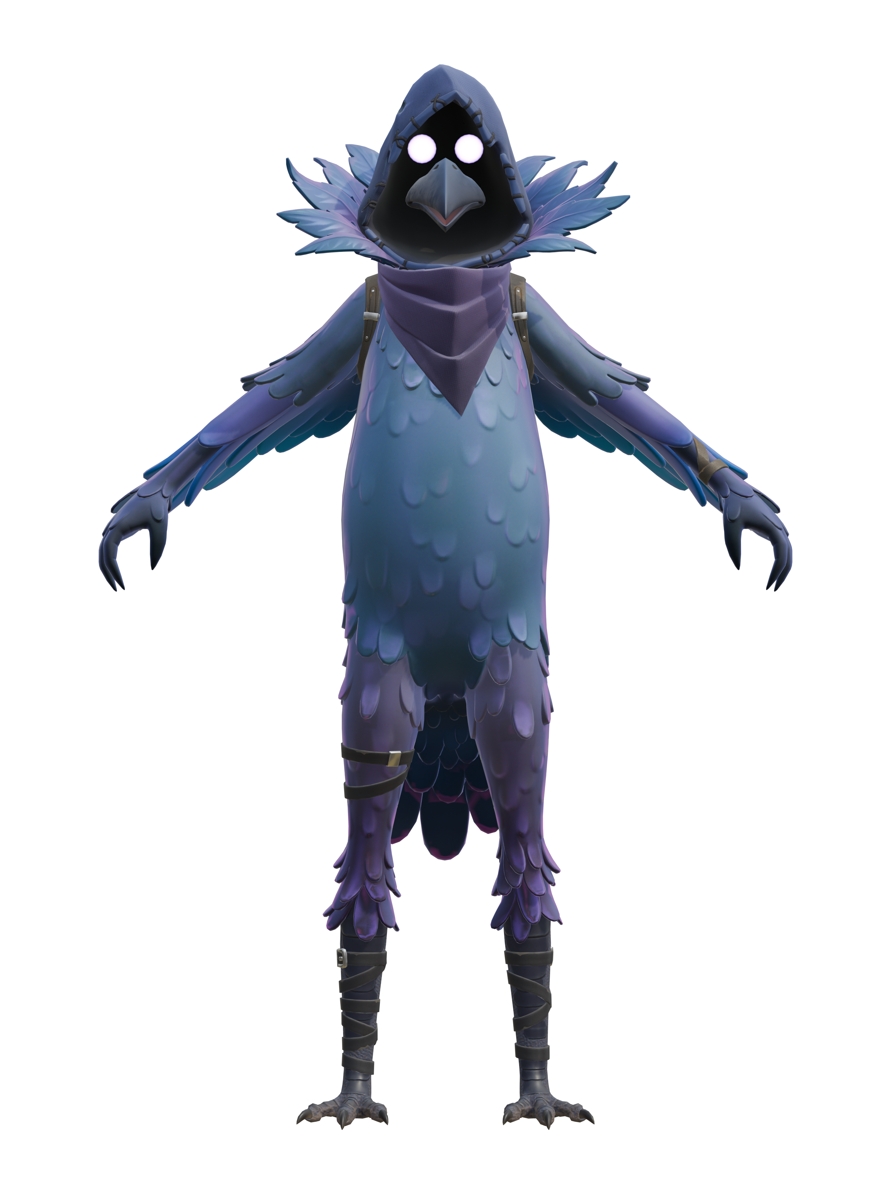 Corvus, transparenter 4K-Render
