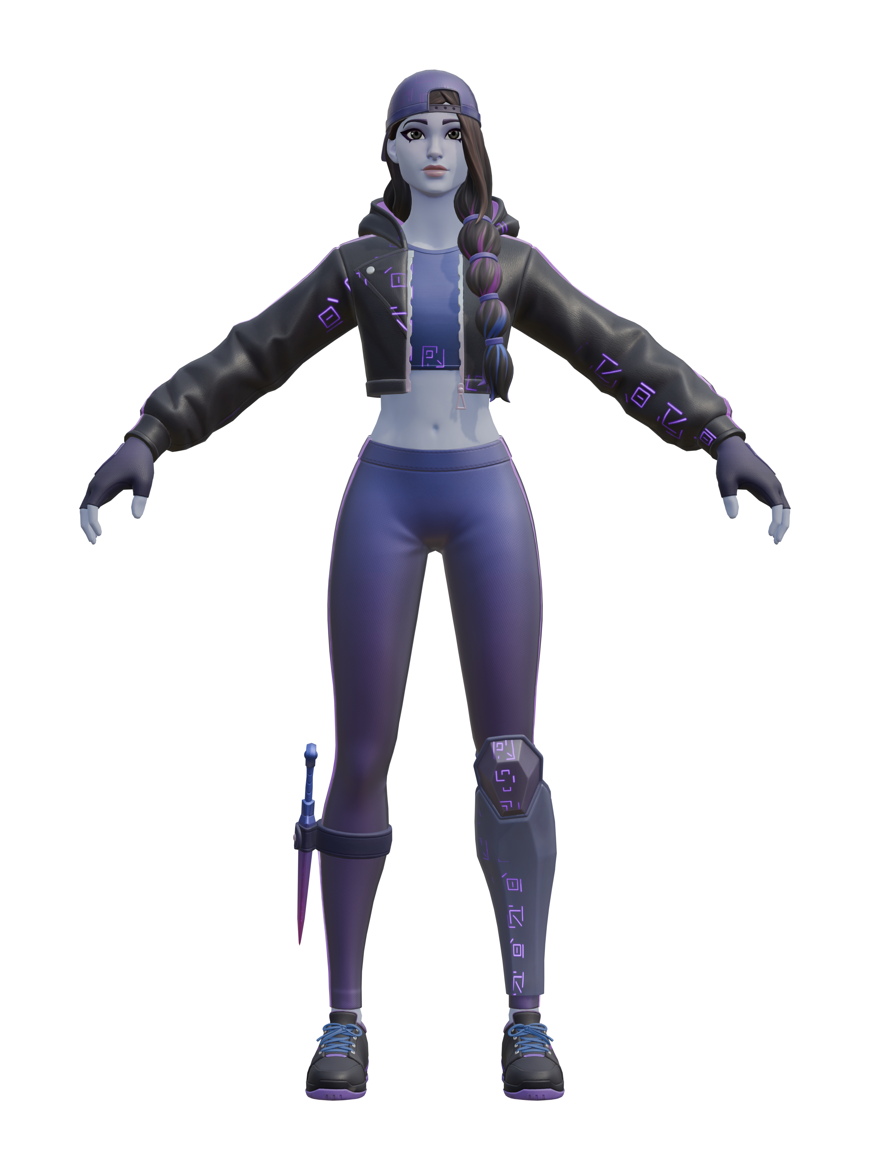 Glyphen-Ruby, transparenter 4K-Render