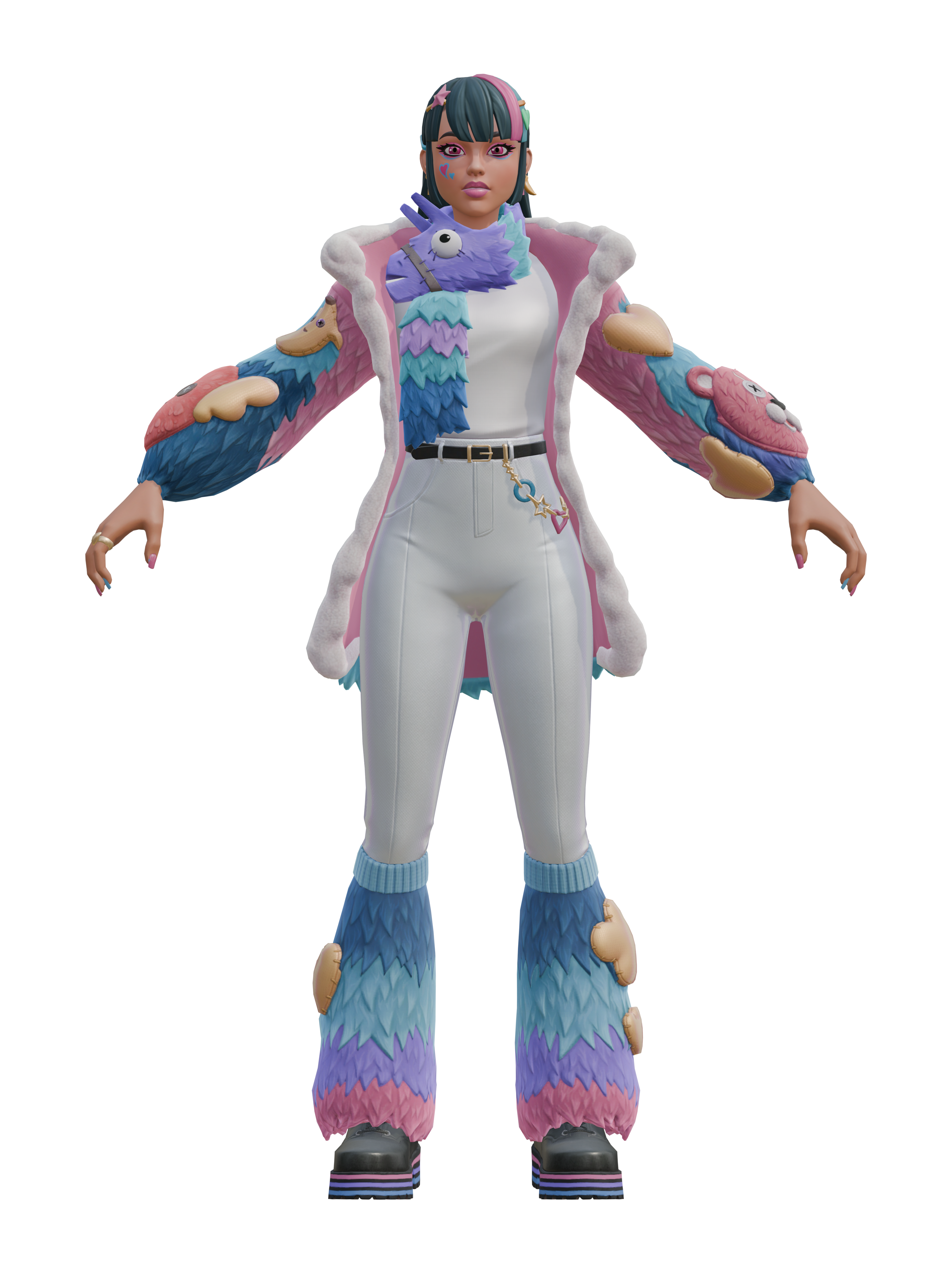Dalila, render 4K transparente