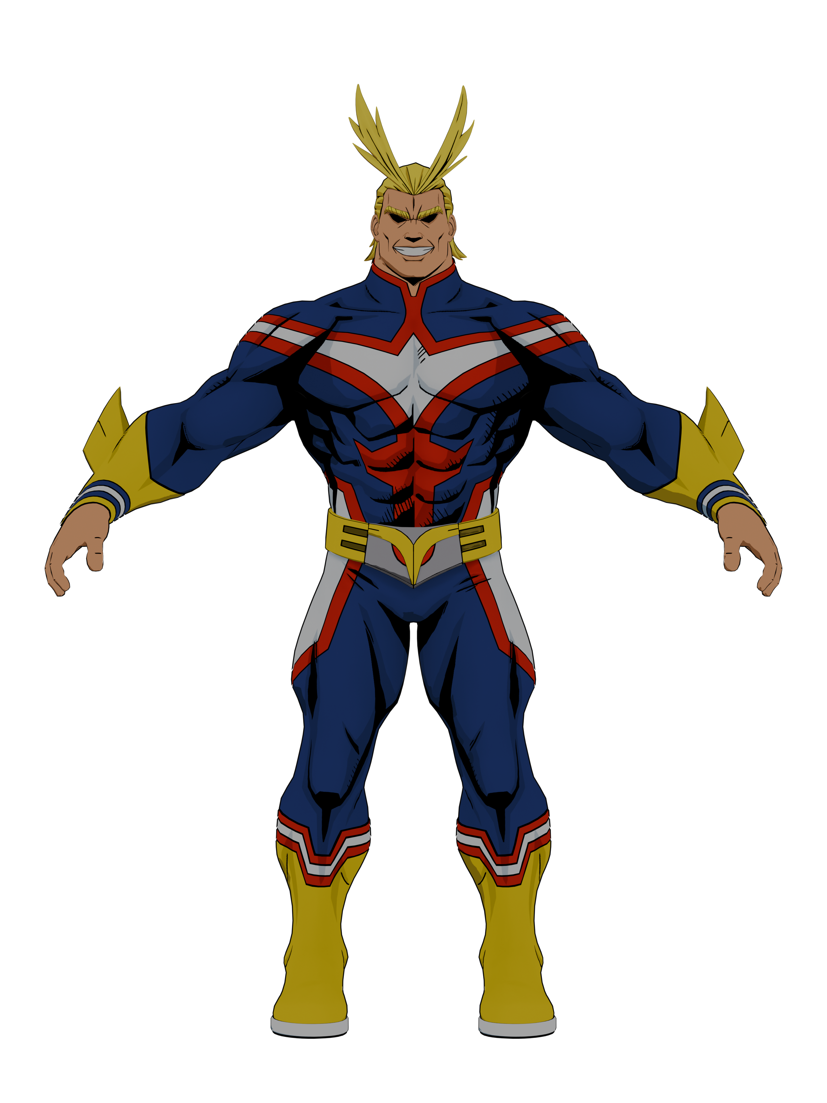 All Might, render 4K transparente