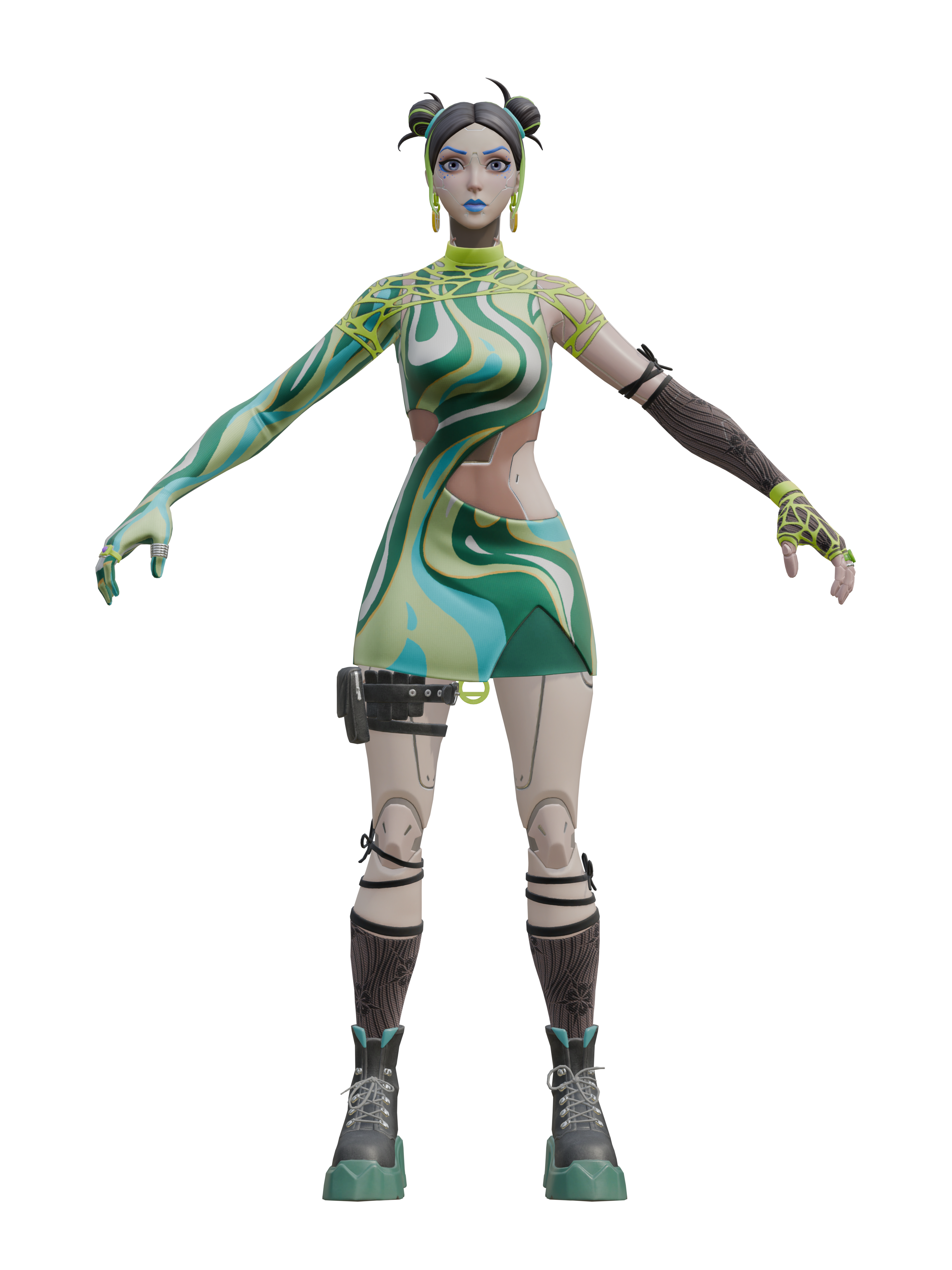 Tsuki la créatrice, rendu 4K transparent