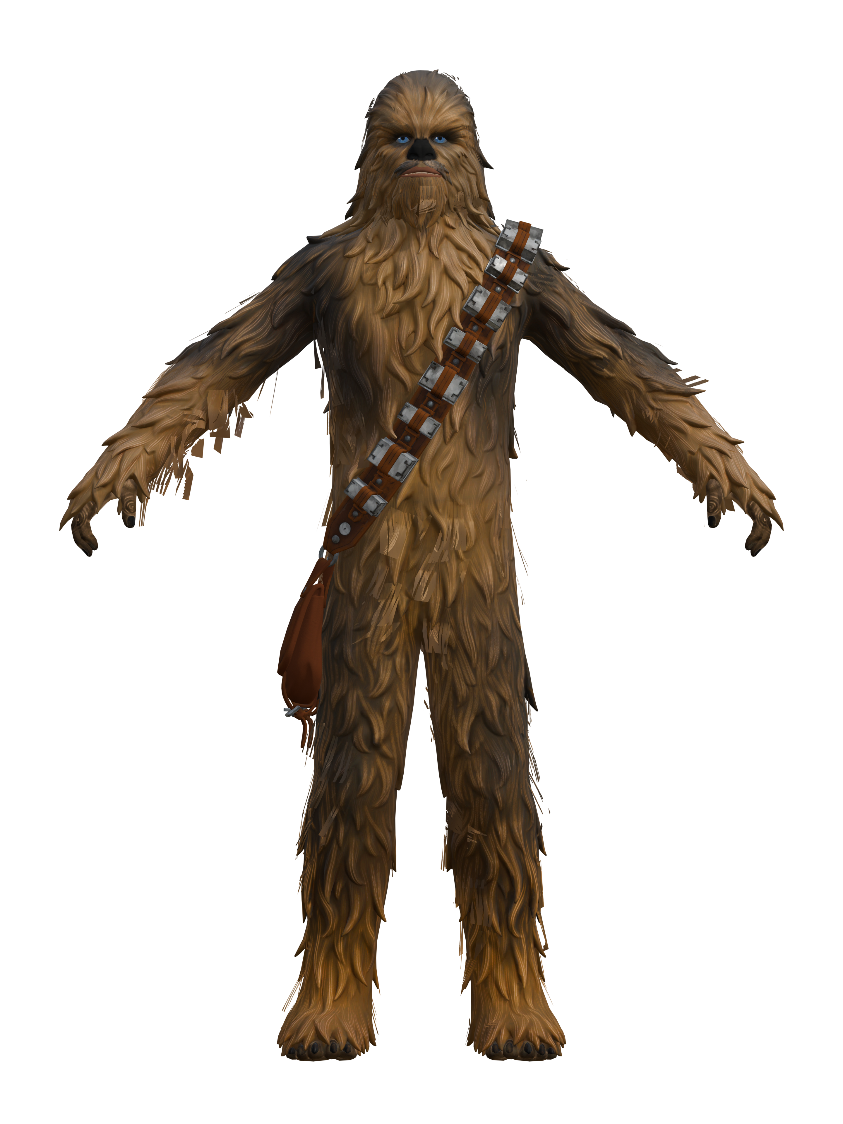 Chewbacca, render 4K transparente